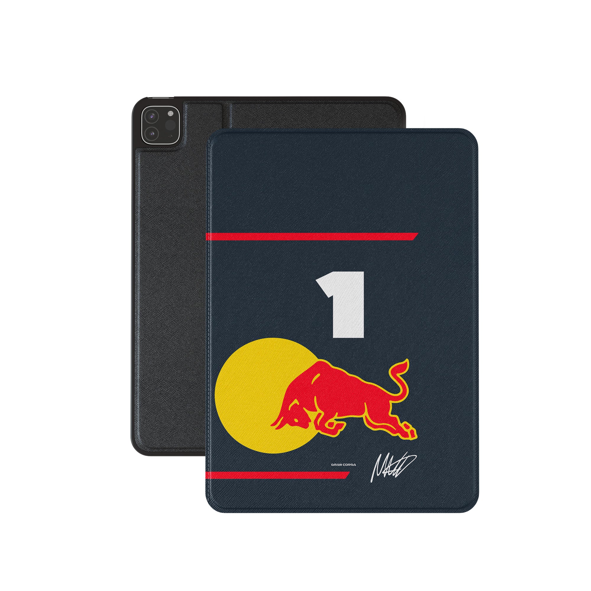 Max Verstappen iPad Case – Red Bull Racing 2025 Season Signed Cover