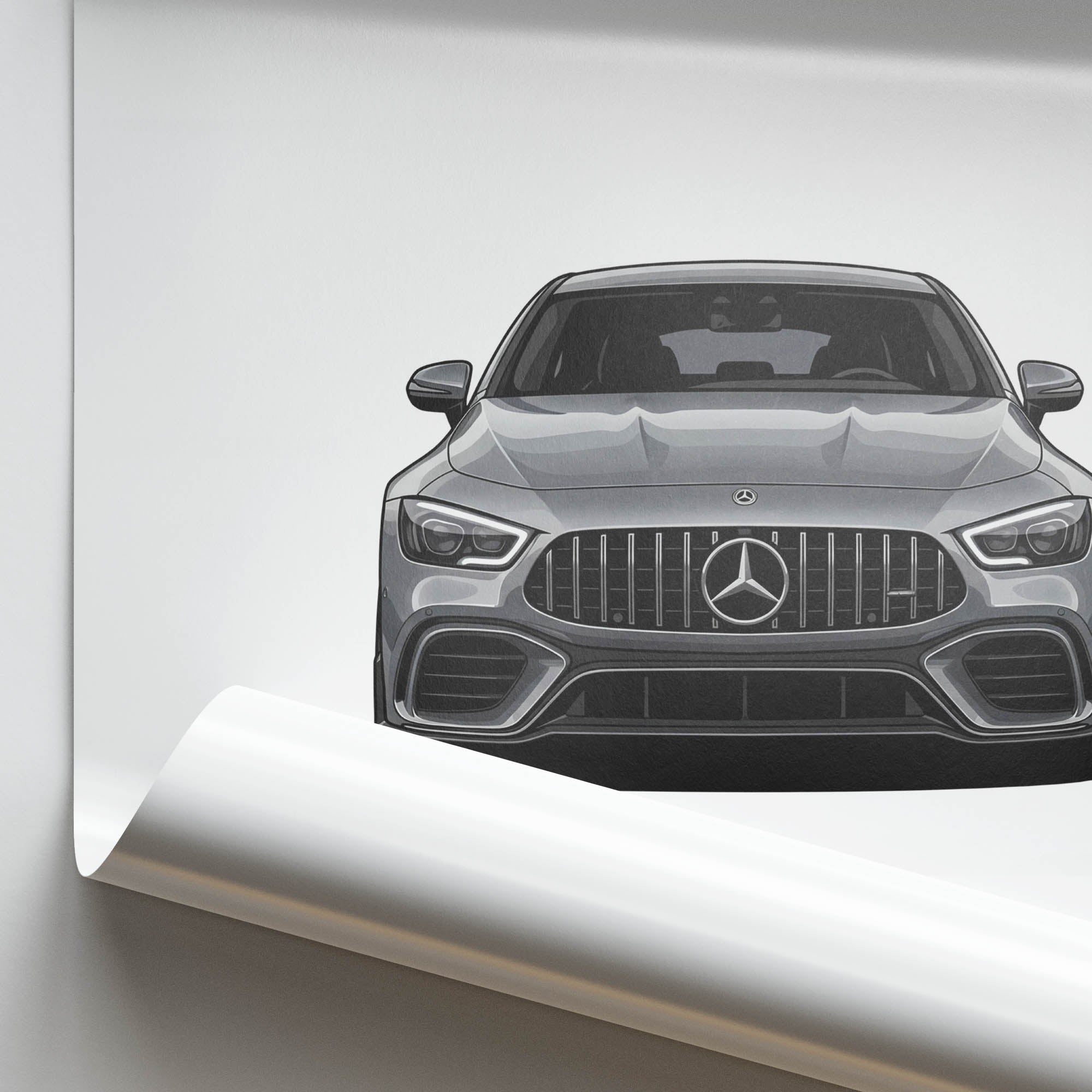 2024 Mercedes AMG GT 63 Coupe C192 Alpine – Car Print