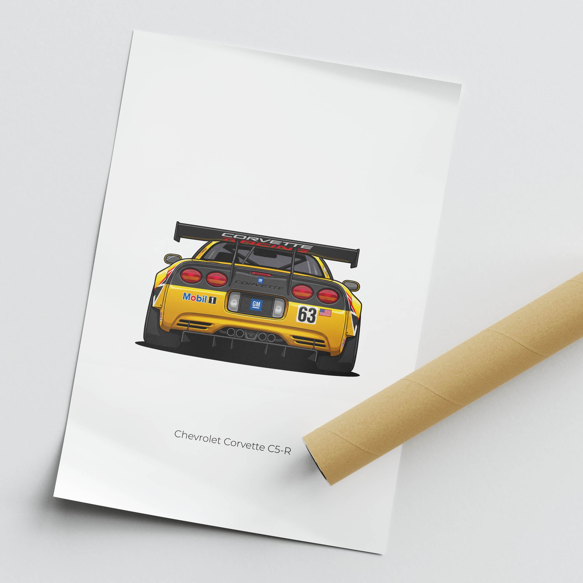 2001 Chevrolet Corvette C5 R Corvette – Car Print