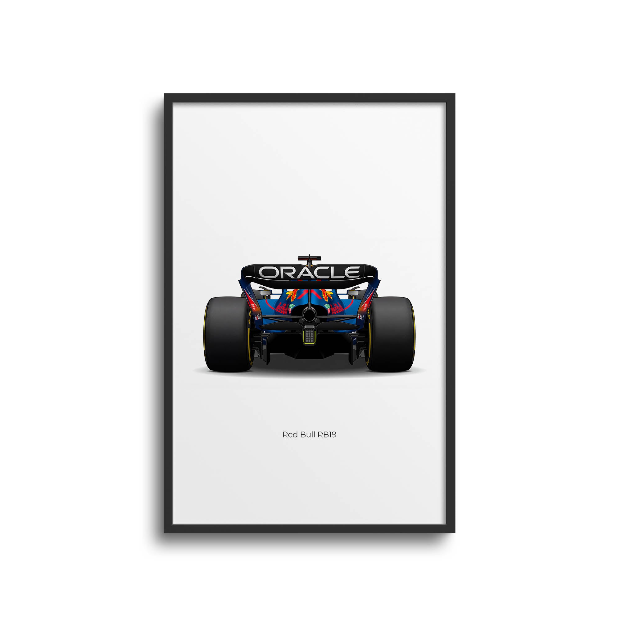 2023 Red Bull RB19 Max Verstappen Oracle Blue – Car Print