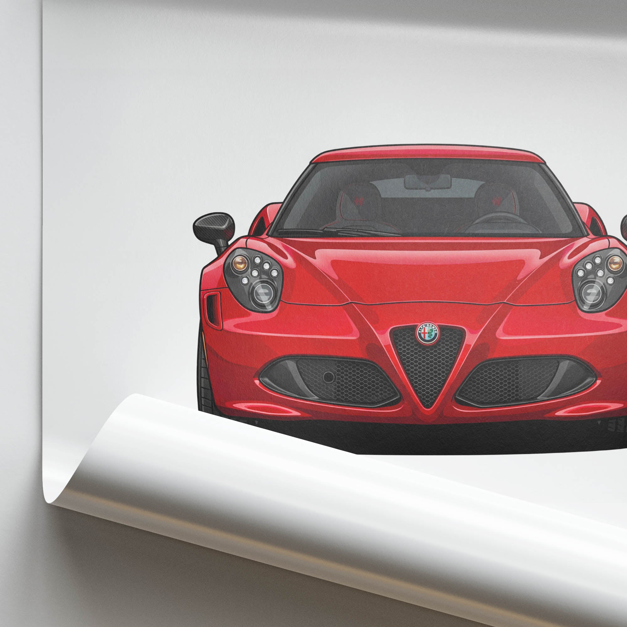 2014 Alfa Romeo 4C Alfa – Car Print