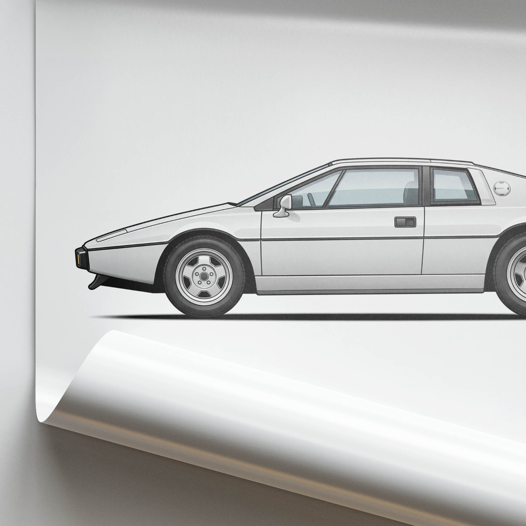 1977 Lotus Esprit S1 – Car Print (Side)