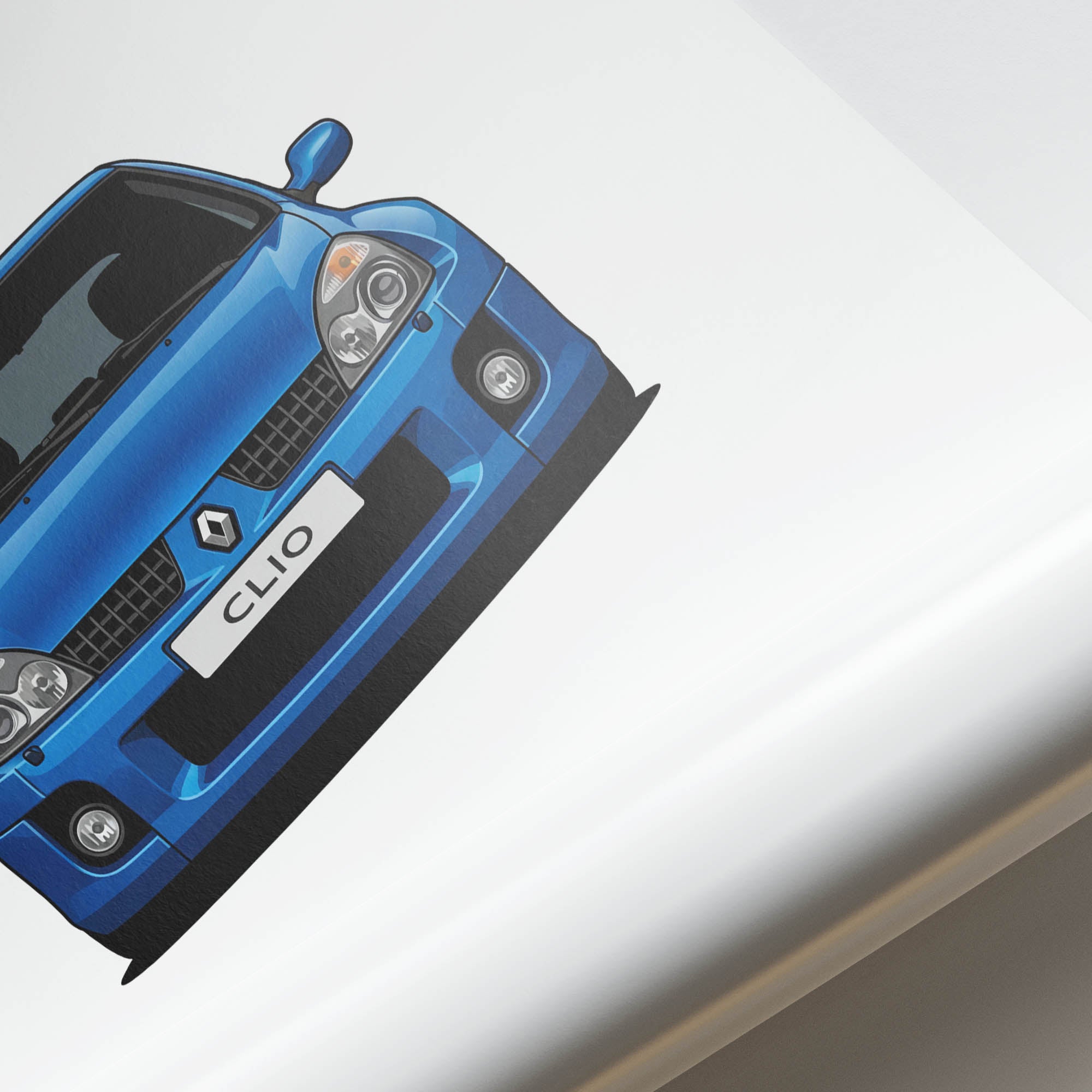 2003 Renault Clio V6 Phase 2 Iliad – Car Print (Front)