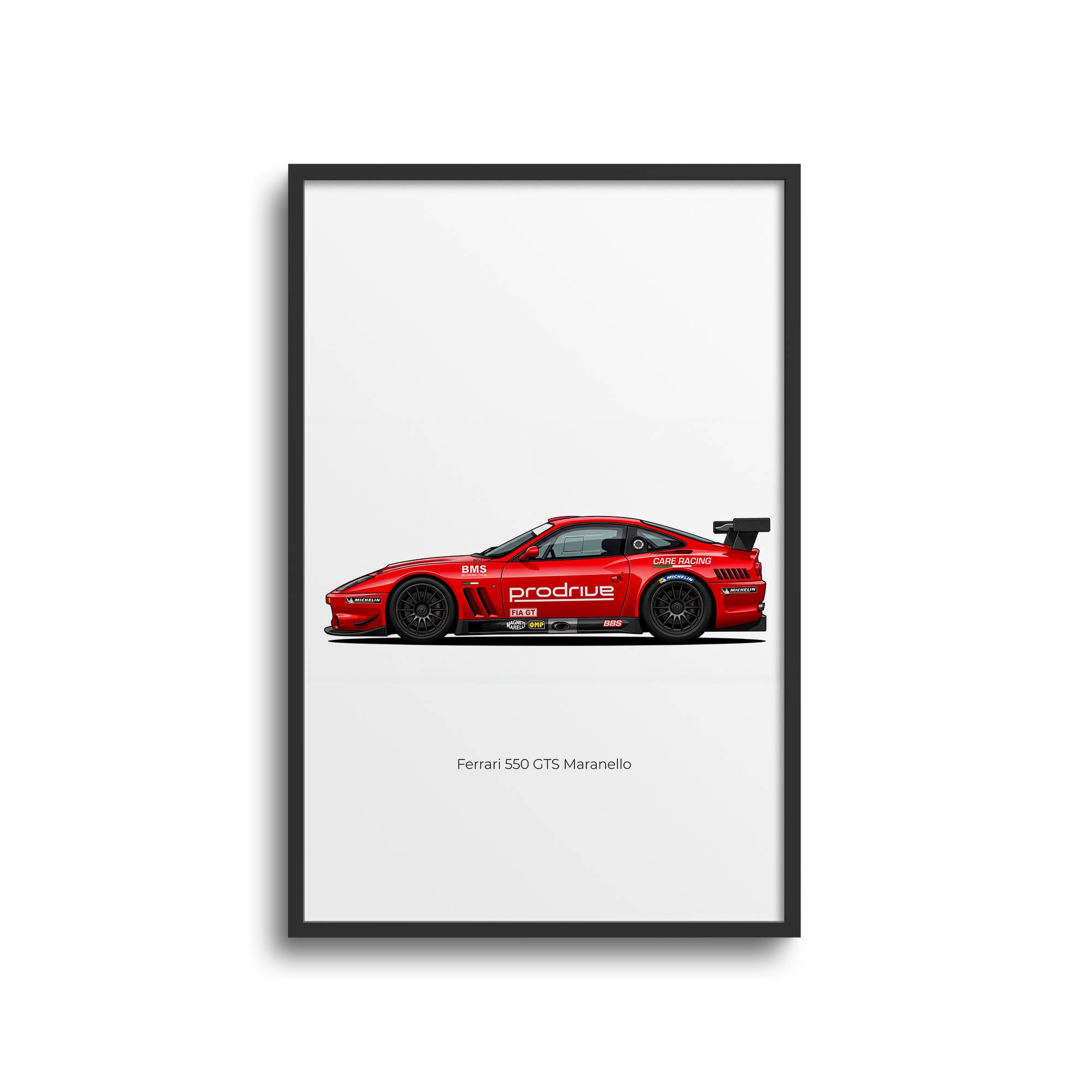 2003 Ferrari 550 Gts Maranello Prodrive – Car Print (Side)