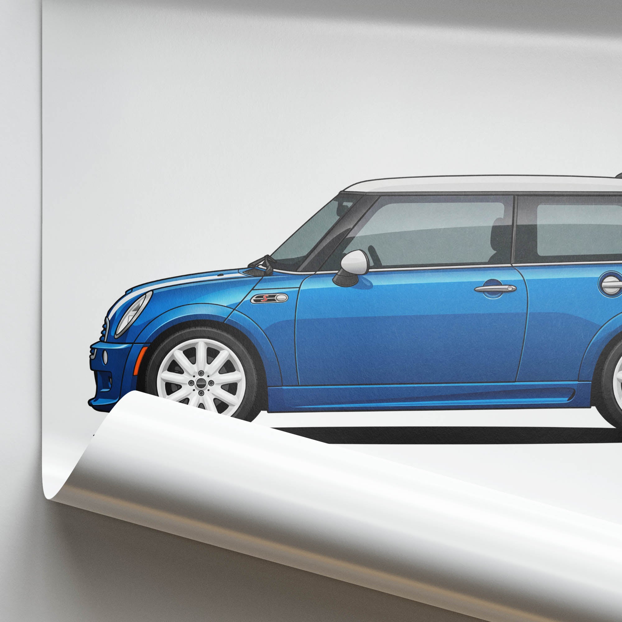 2002 Mini Cooper S R53 Electric – Car Print (Side)