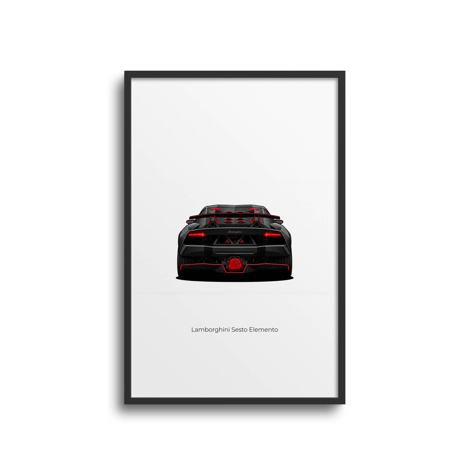 2011 Lamborghini Sesto Elemento Exposed – Car Print
