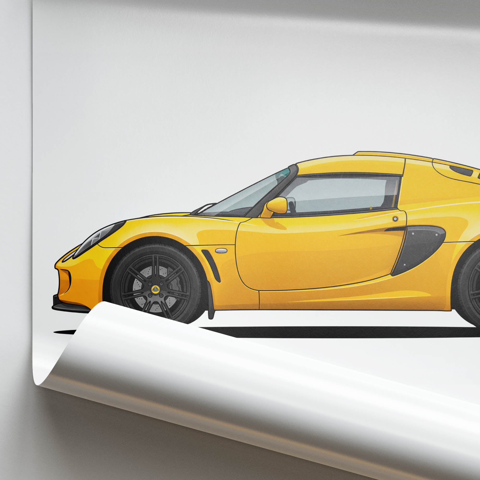 2005 Lotus Elise 111R Saffron – Car Print