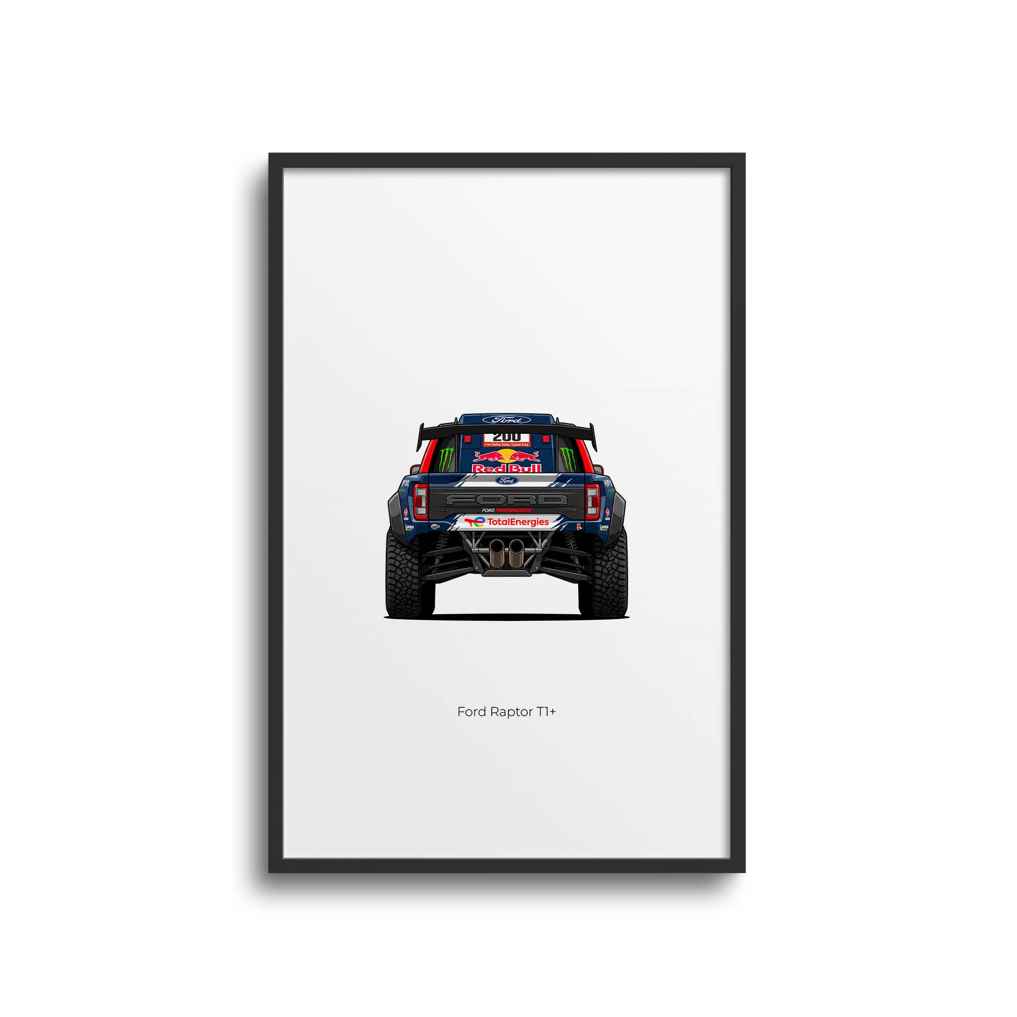 2025 Ford Raptor T1 Carlos Sainz Rally – Car Print