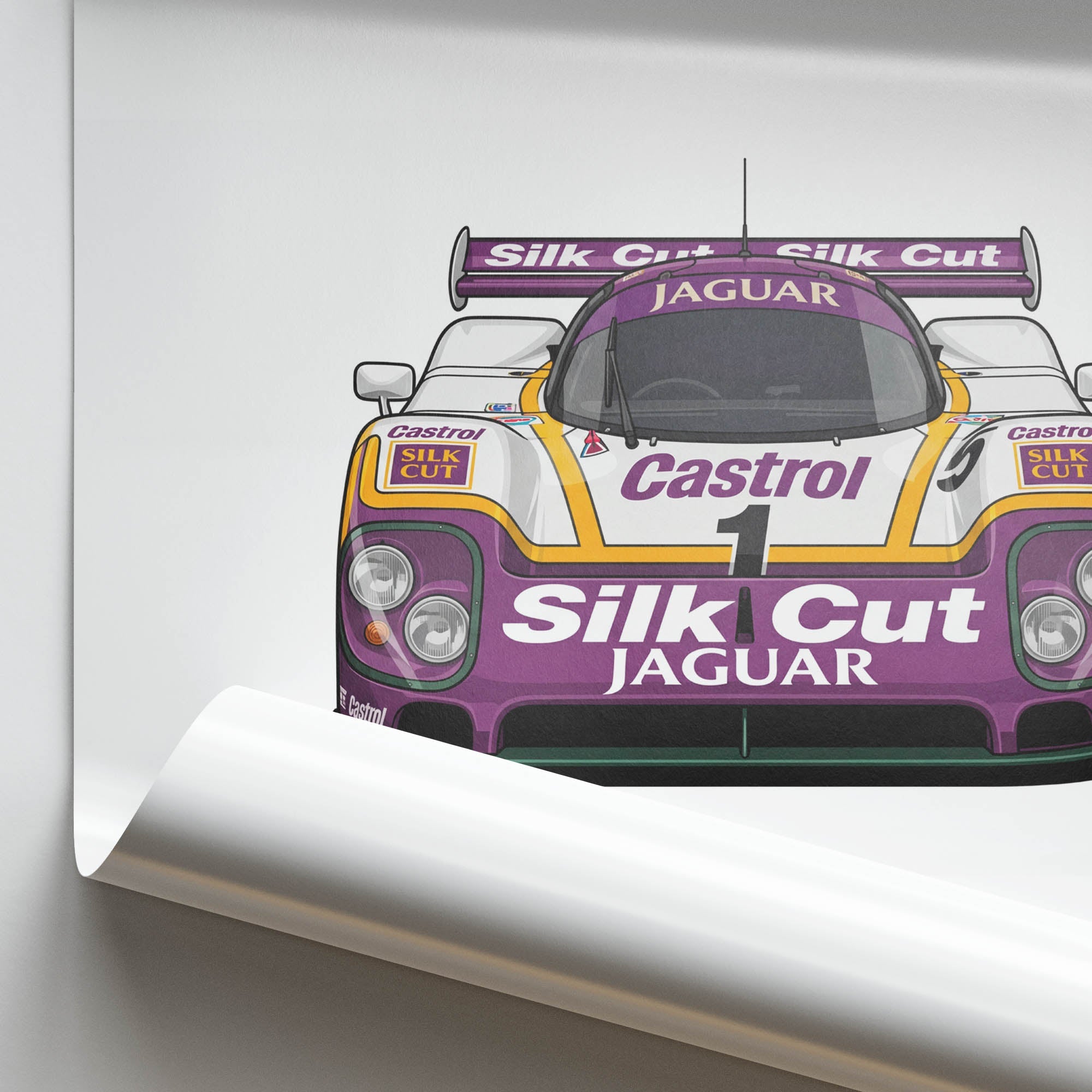 1988 Jaguar Xjr 9 Silk Cut – Car Print