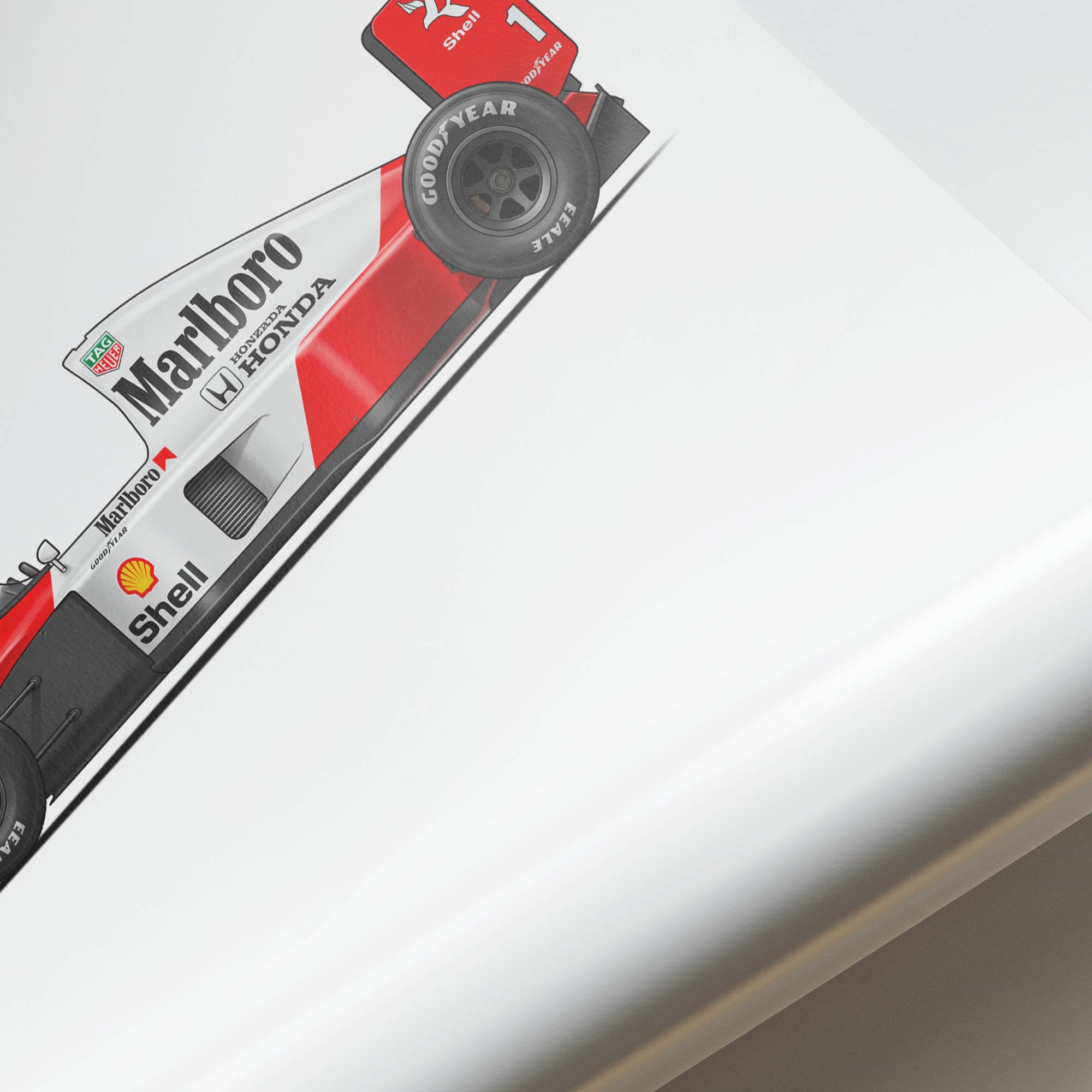 1991 McLaren MP4 6 Ayrton Senna – Car Print