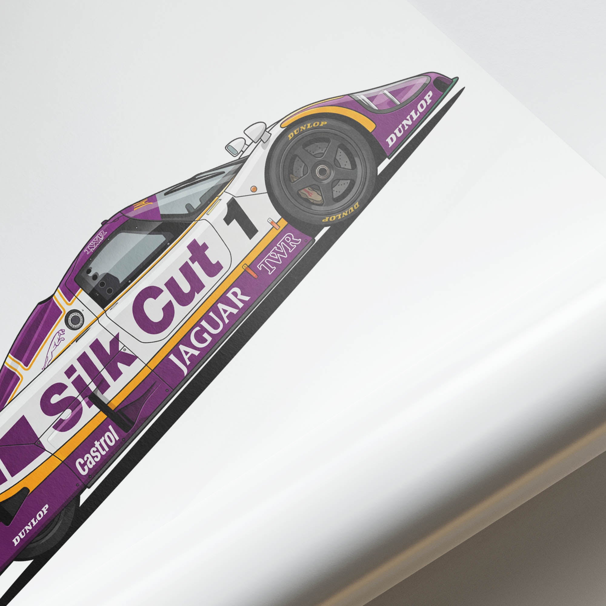1988 Jaguar Xjr 9 Silk Cut – Car Print