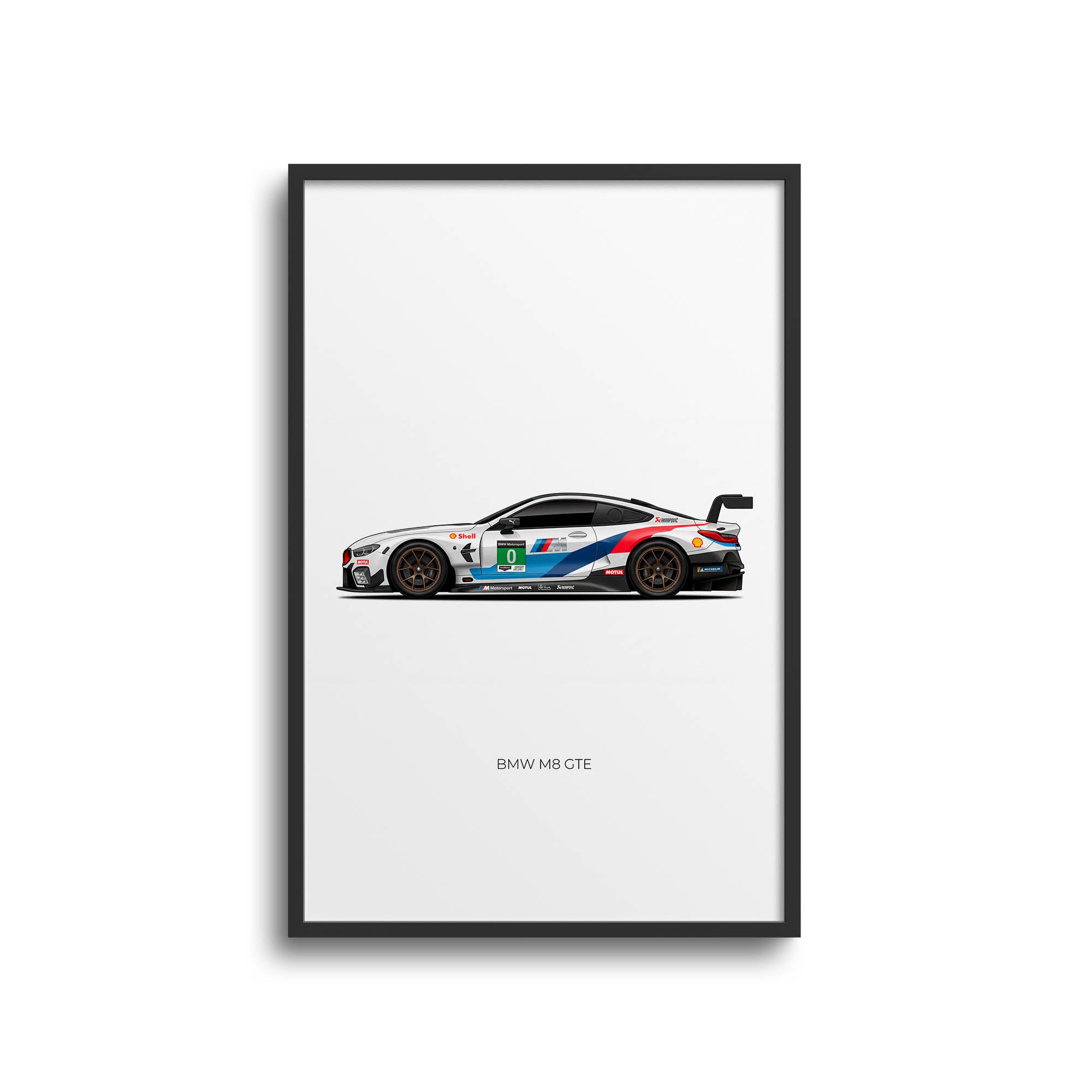 2018 BMW M8 GTE BMW Motorsport – Car Print (Side)