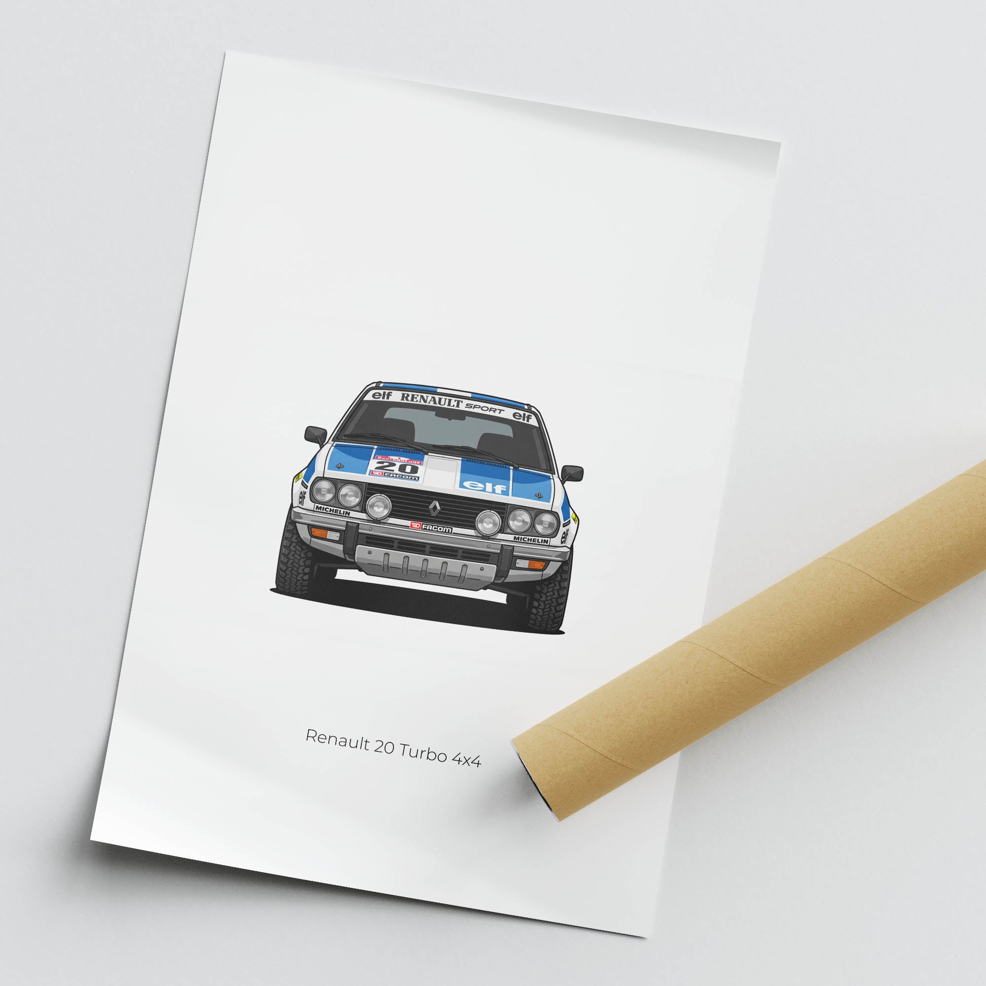 1982 Renault 20 Turbo 4X4 Marreau Brothers – Car Print