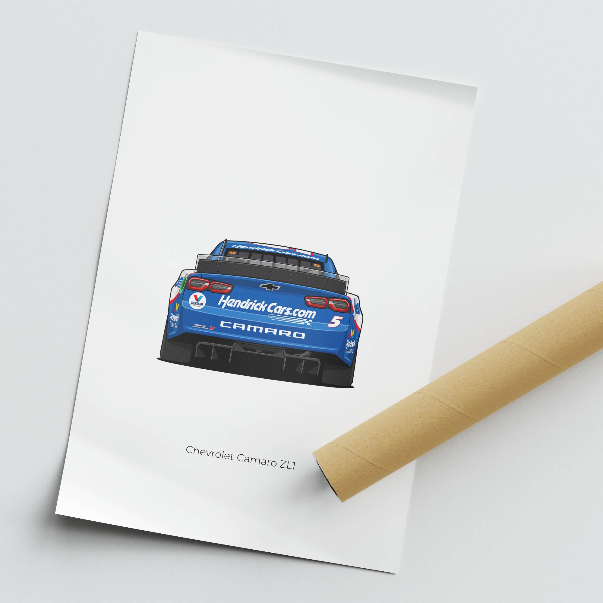 2023 Chevrolet Camaro ZL1 Kyle Larson – Car Print (Back)
