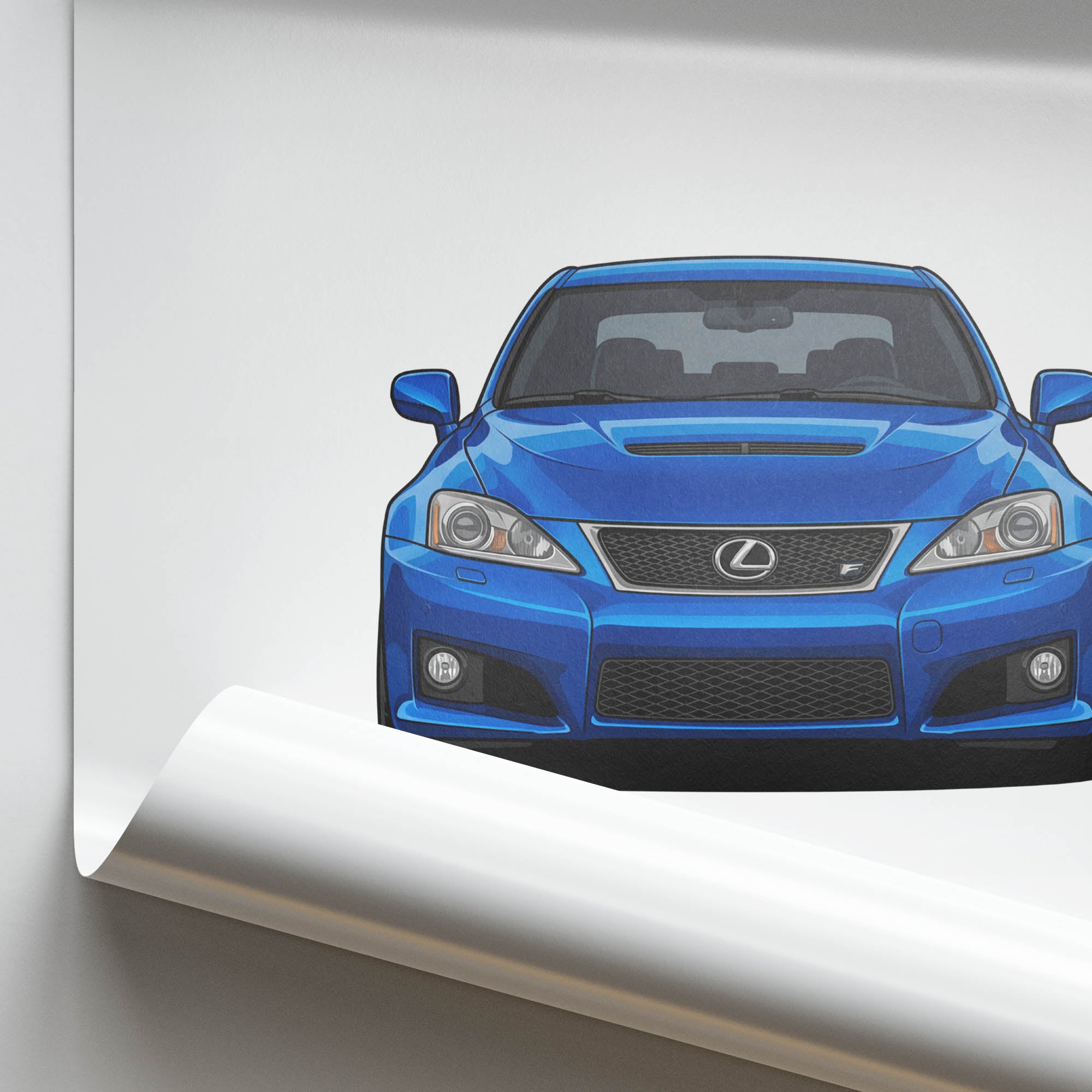 2010 Lexus Is F Ultrasonic – Car Print (Front)