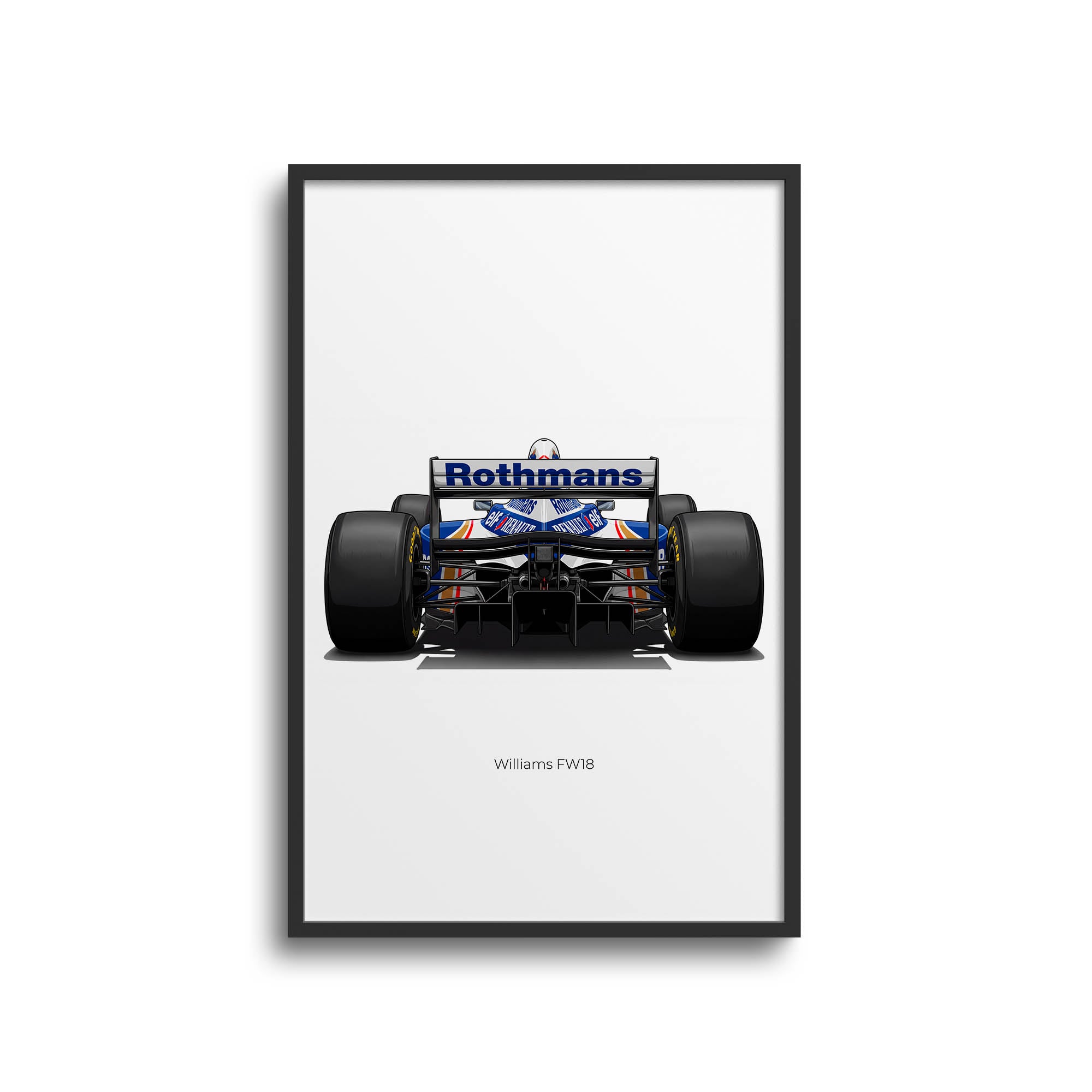 1996 Williams FW18 Damon Hill – Car Print