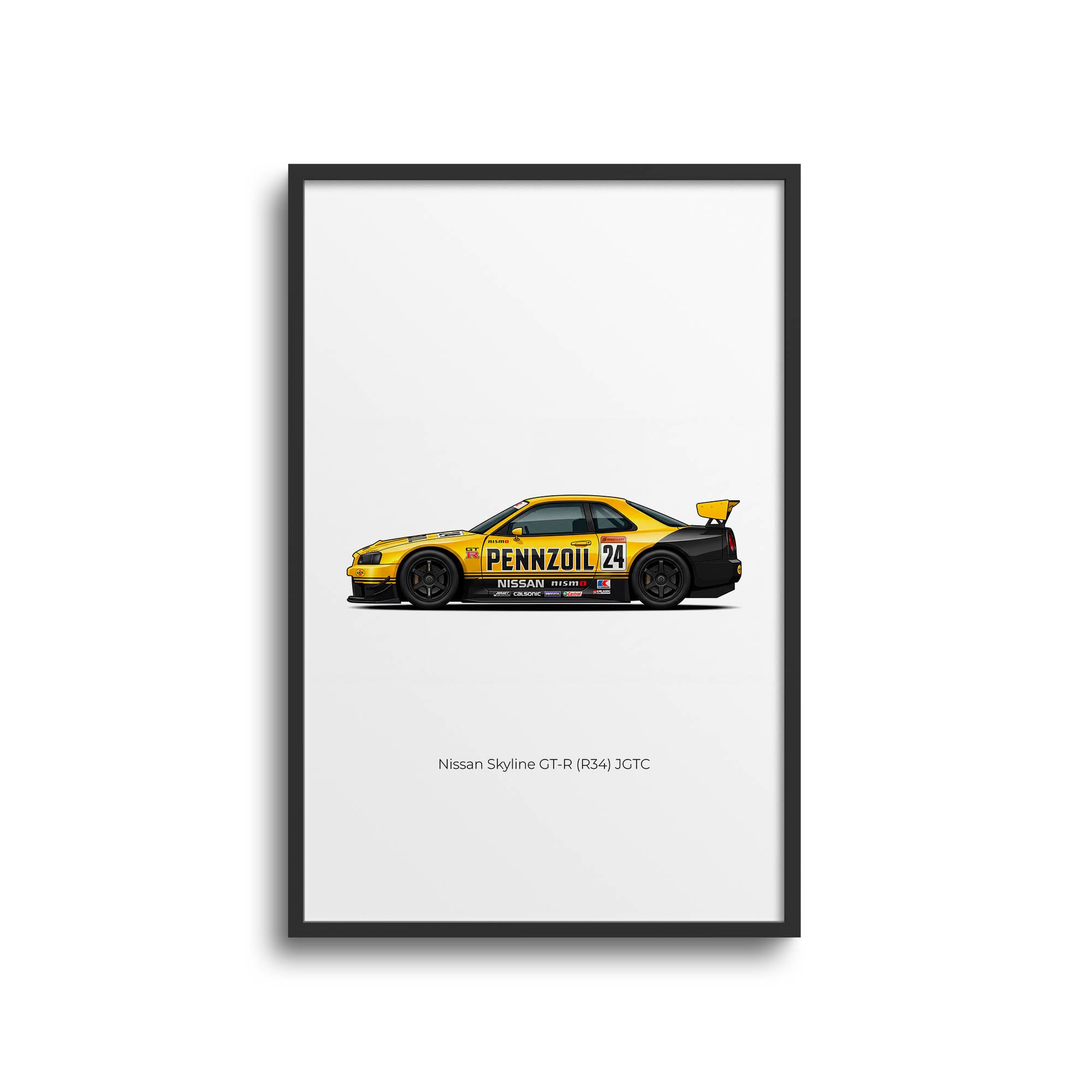 1999 Nissan Skyline GT R R34 JGTC – Car Print (Side)