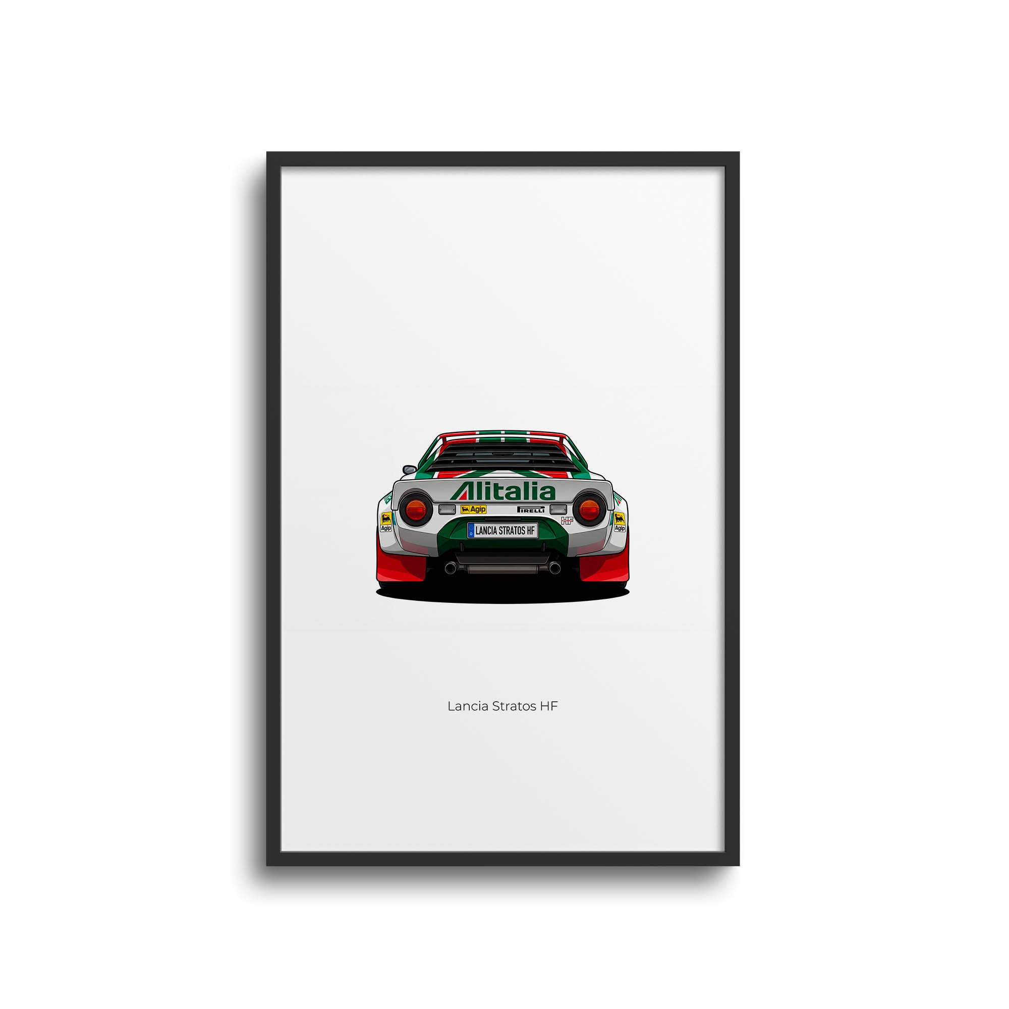 Lancia Stratos Poster – Vintage Racing Art | Classic Rally Print Wall Decor