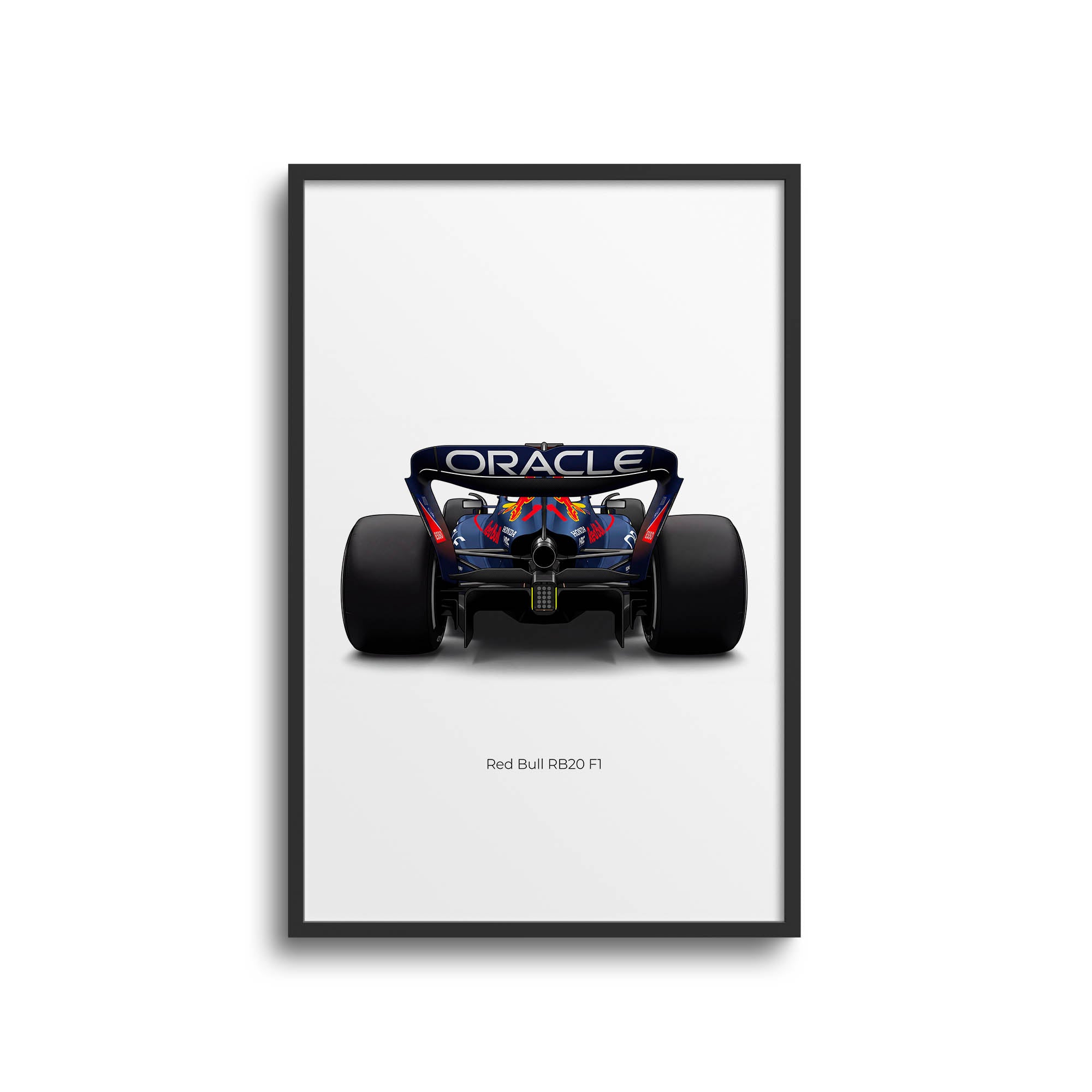 2024 Red Bull RB20 Max Verstappen Navy Blue – Car Print