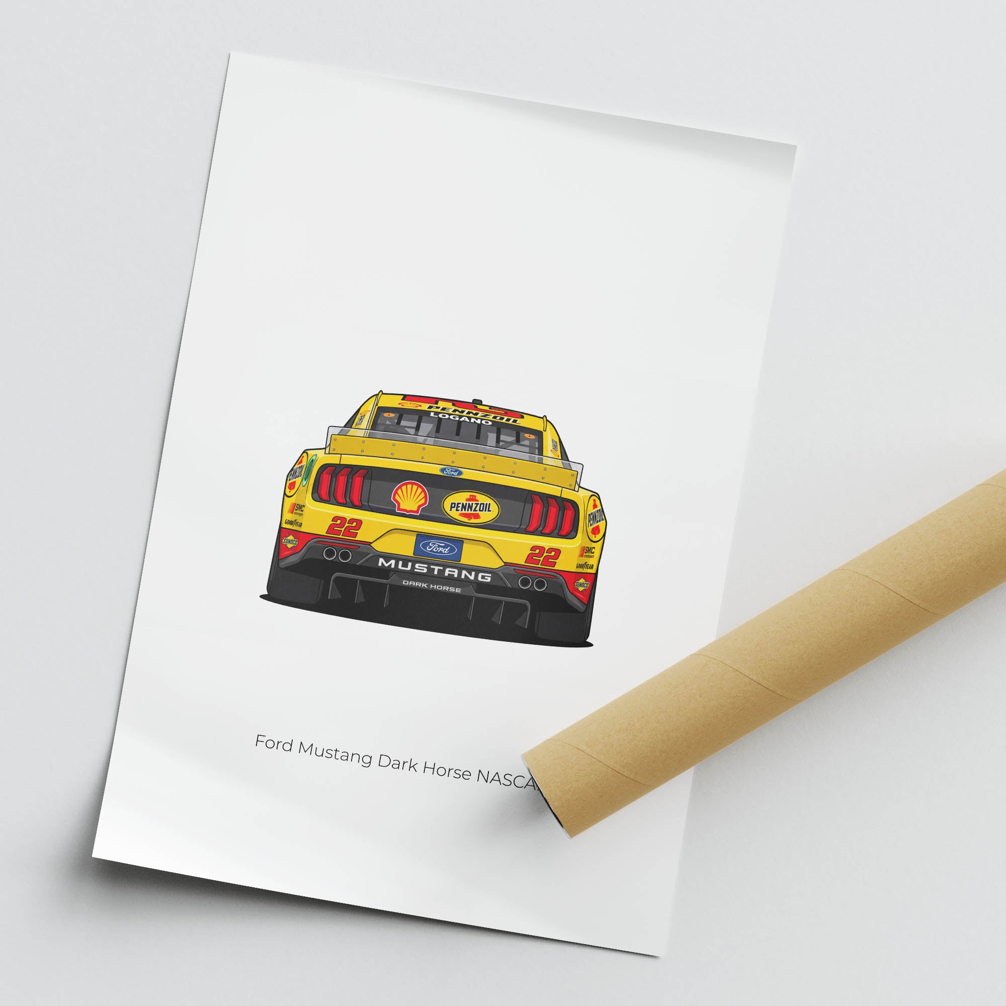 2025 Ford Mustang – Car Print