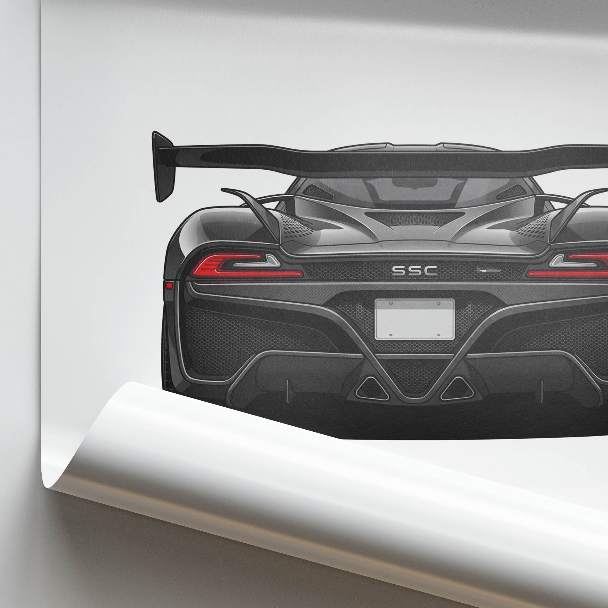 2021 Ssc Tuatara – Car Print (Back)