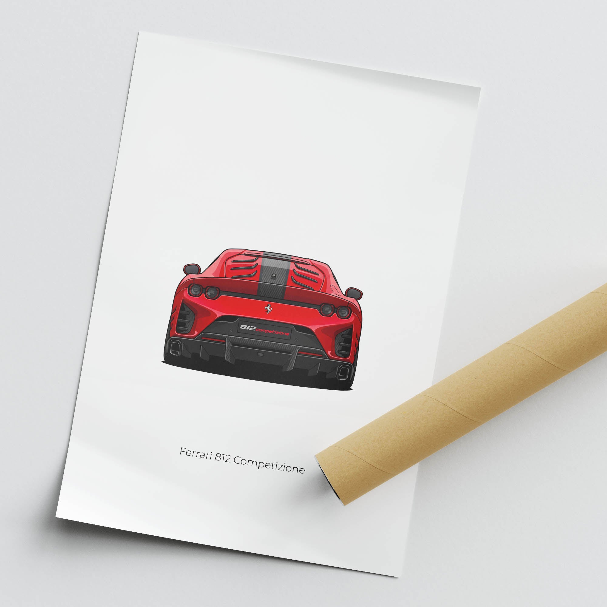 2021 Ferrari 812 Competizione – Car Print