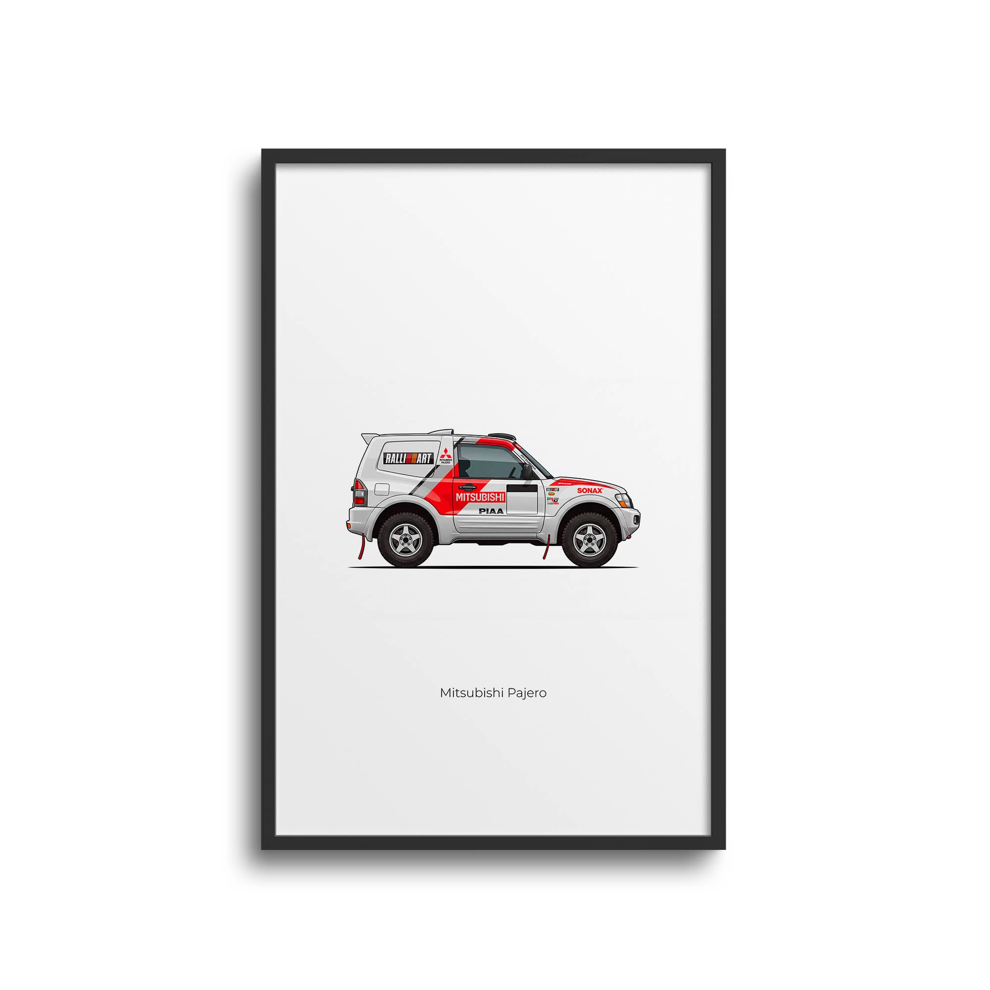 2001 Mitsubishi Pajero Jutta Kleinschmidt – Car Print
