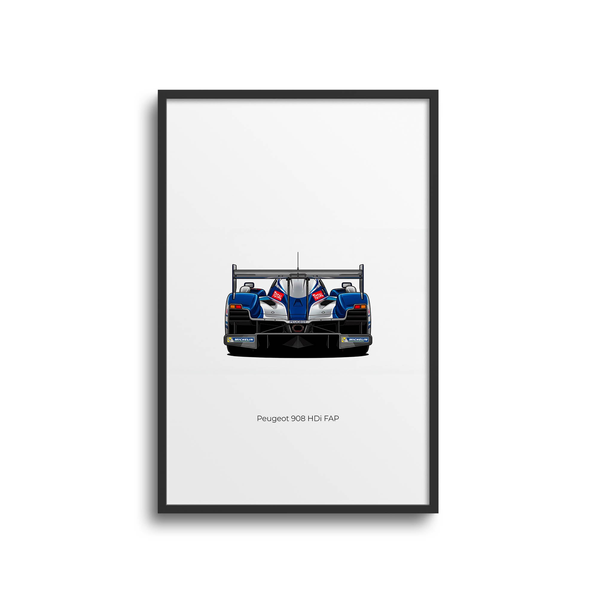 2009 Peugeot 908 Hdi Fap Team Peugeot Total – Car Print