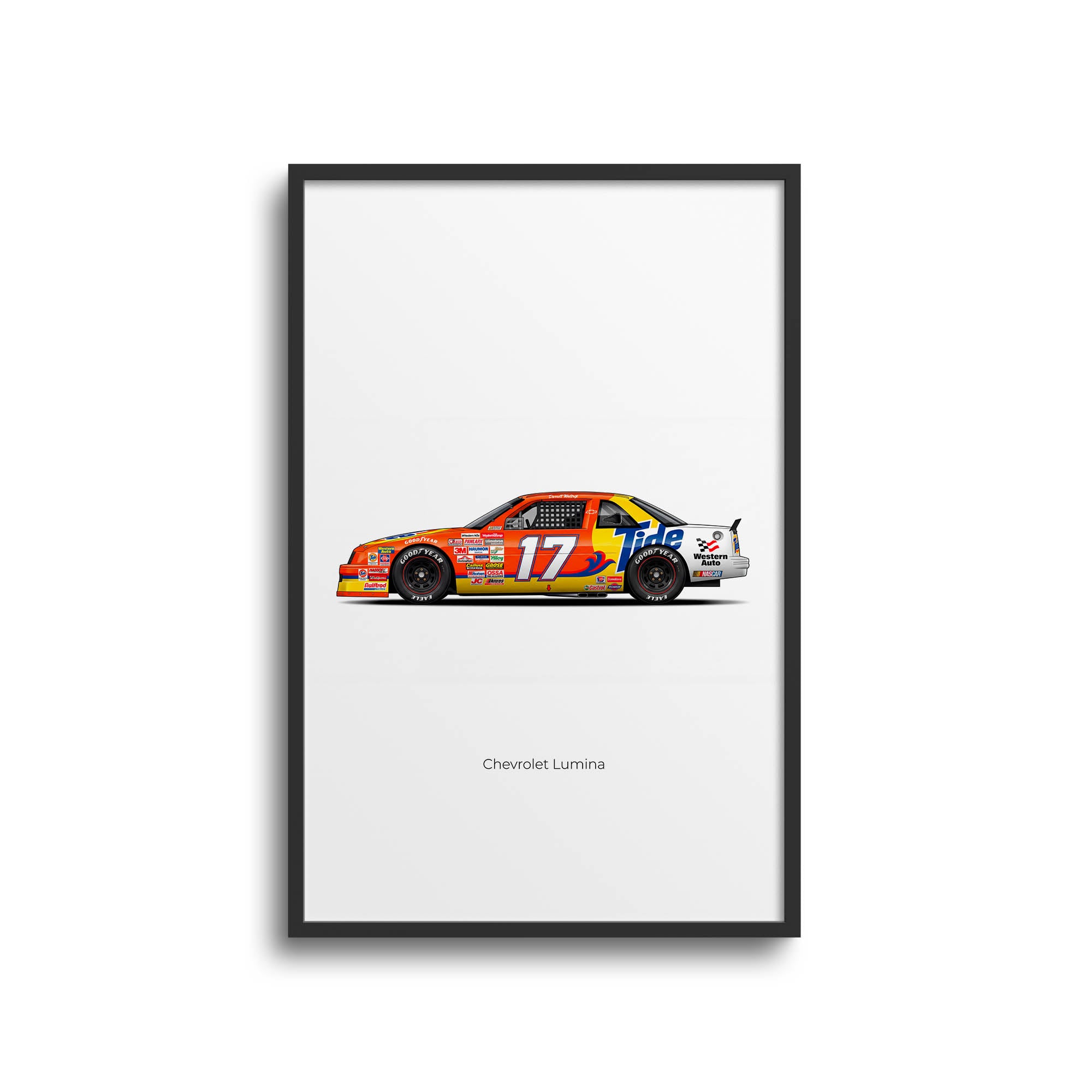 1990 Chevrolet Lumina Darrell Waltrip Tide – Car Print