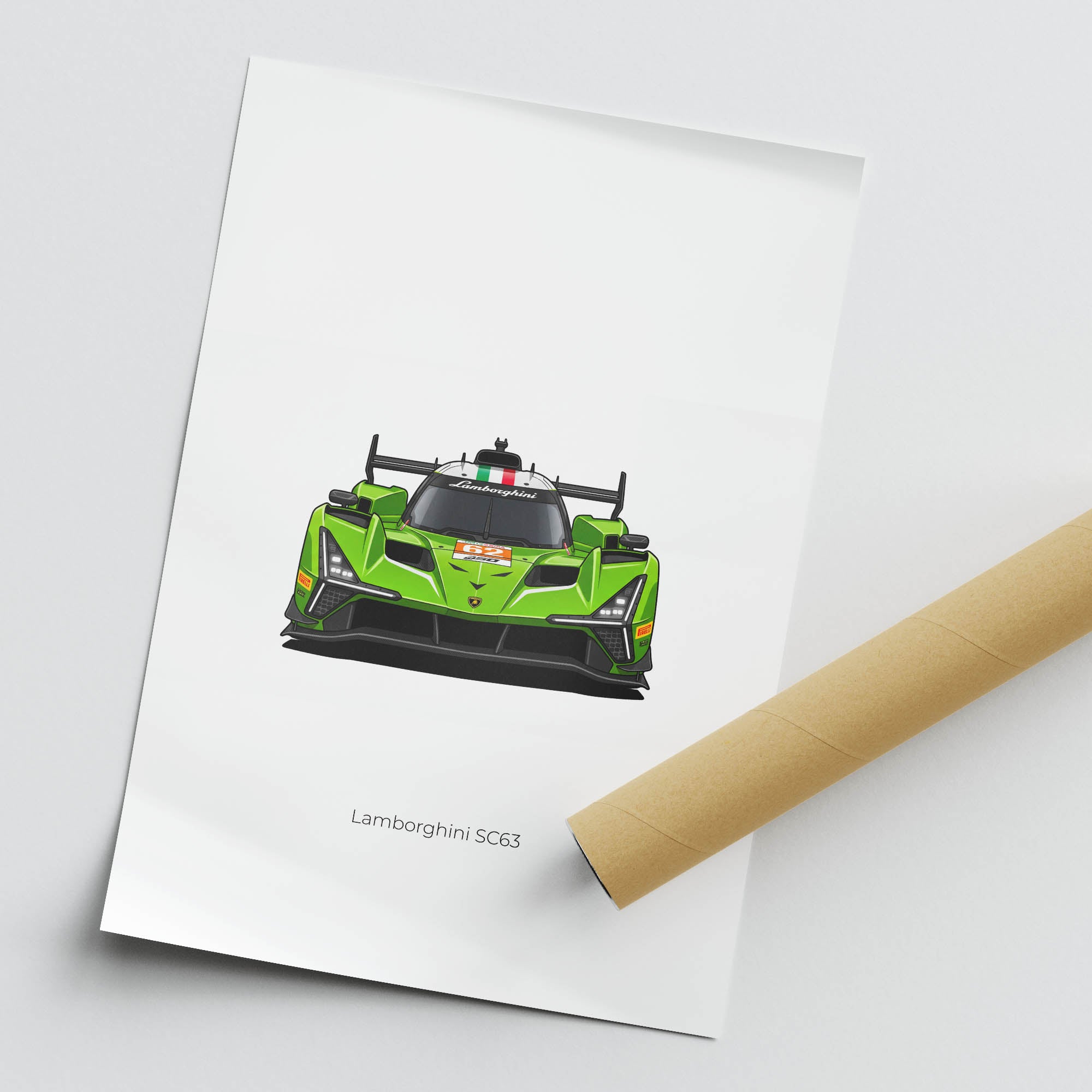 2025 Lamborghini SC63 Iron Lynx Hypercar – Car Print