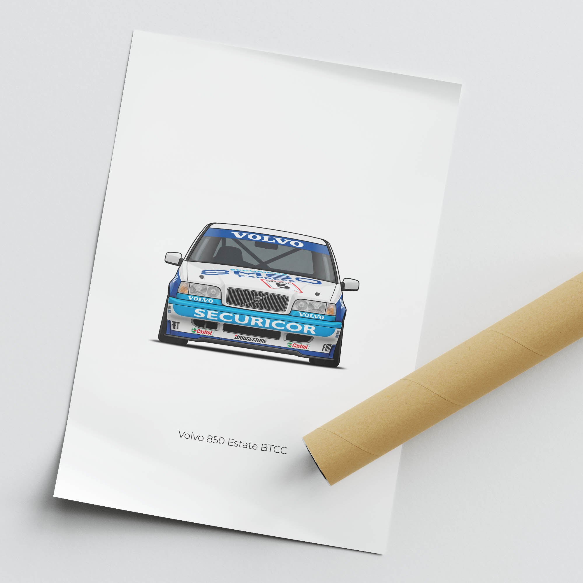 1994 Volvo 850 Estate Btcc Rickard Rydell – Car Print