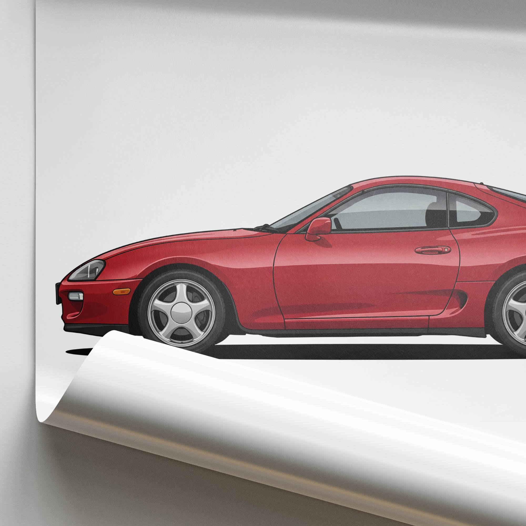 1994 Toyota Supra Rz MK4 Renaissance – Car Print (Side)