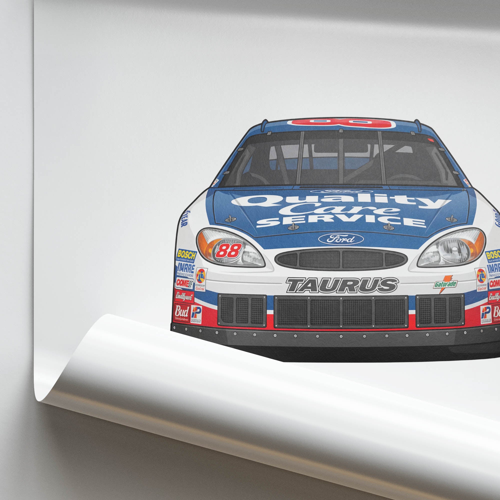 1999 Ford Taurus Dale Jarrett Quality Care – Car Print