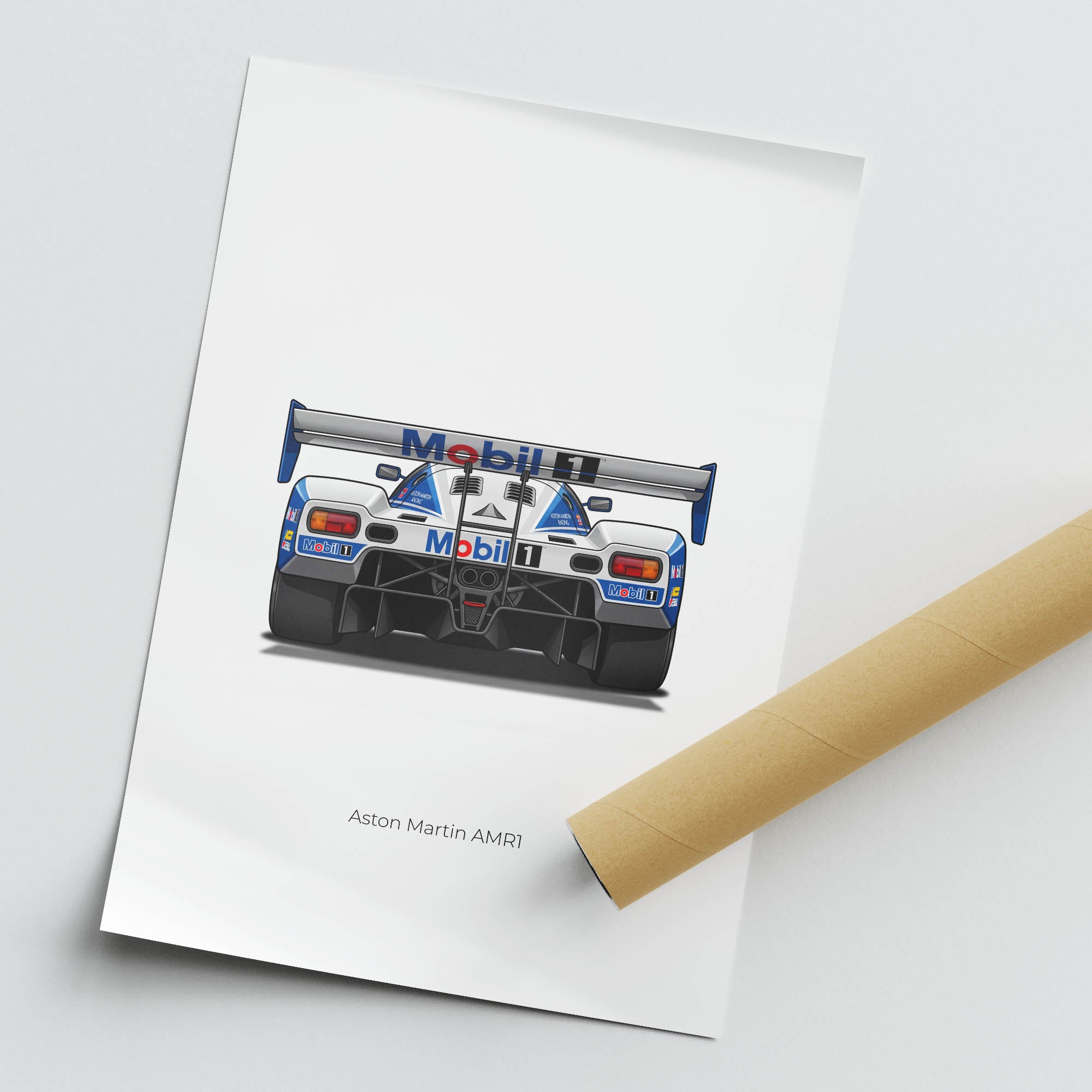 1989 Aston Martin AMR1 Mobil – Car Print