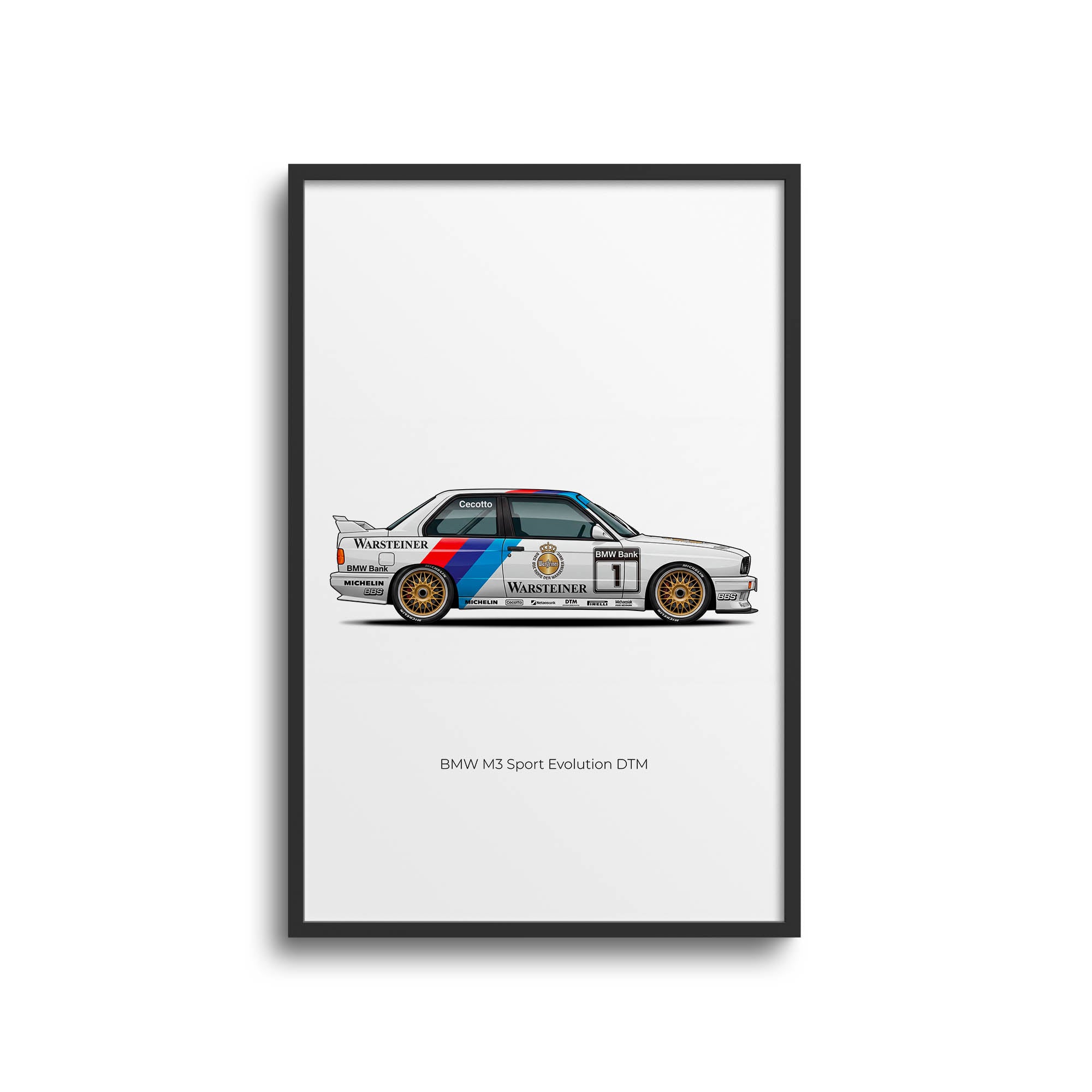 1990 BMW M3 Sport Evolution DTM Johnny – Car Print