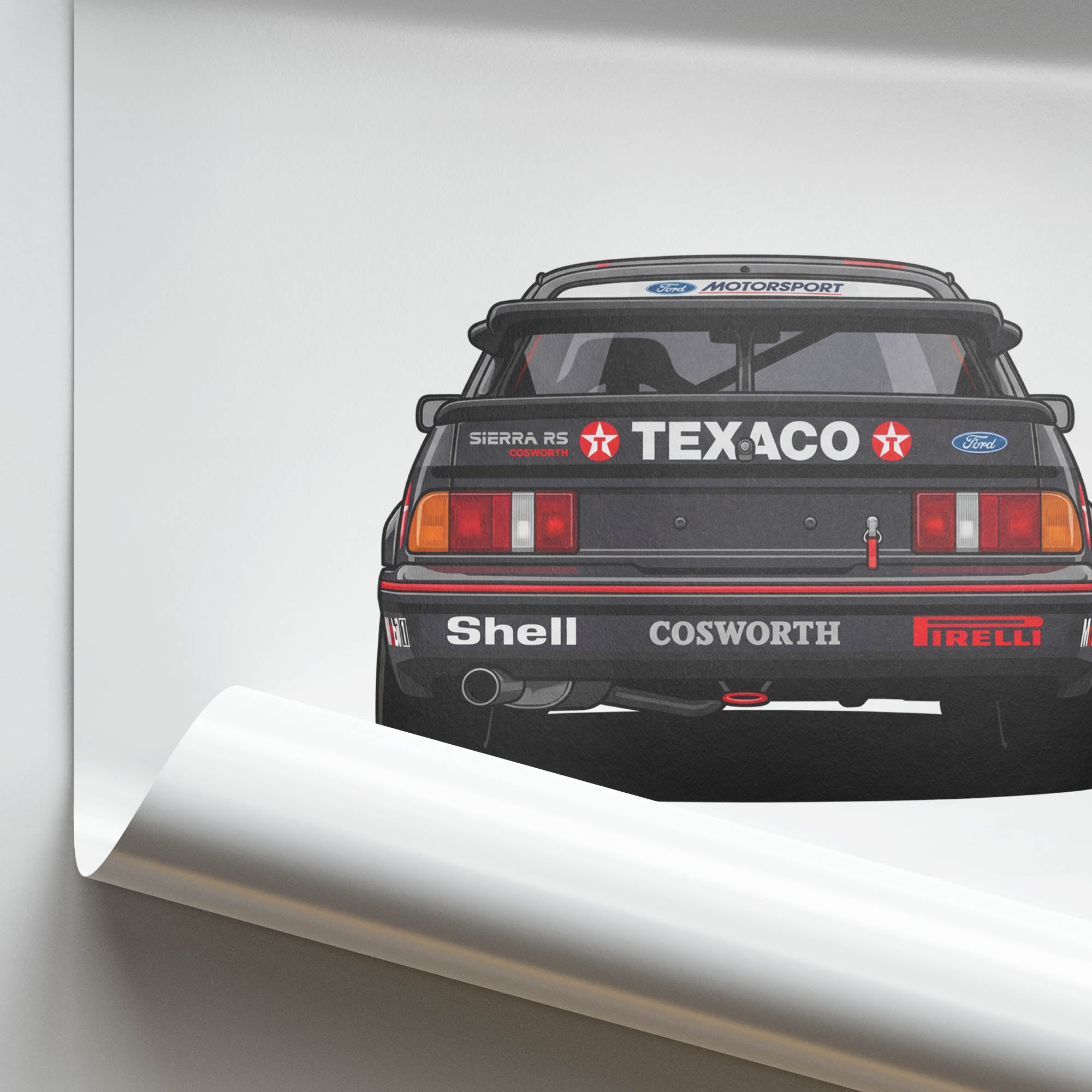 1987 Ford Sierra RS Cosworth Texaco – Car Print