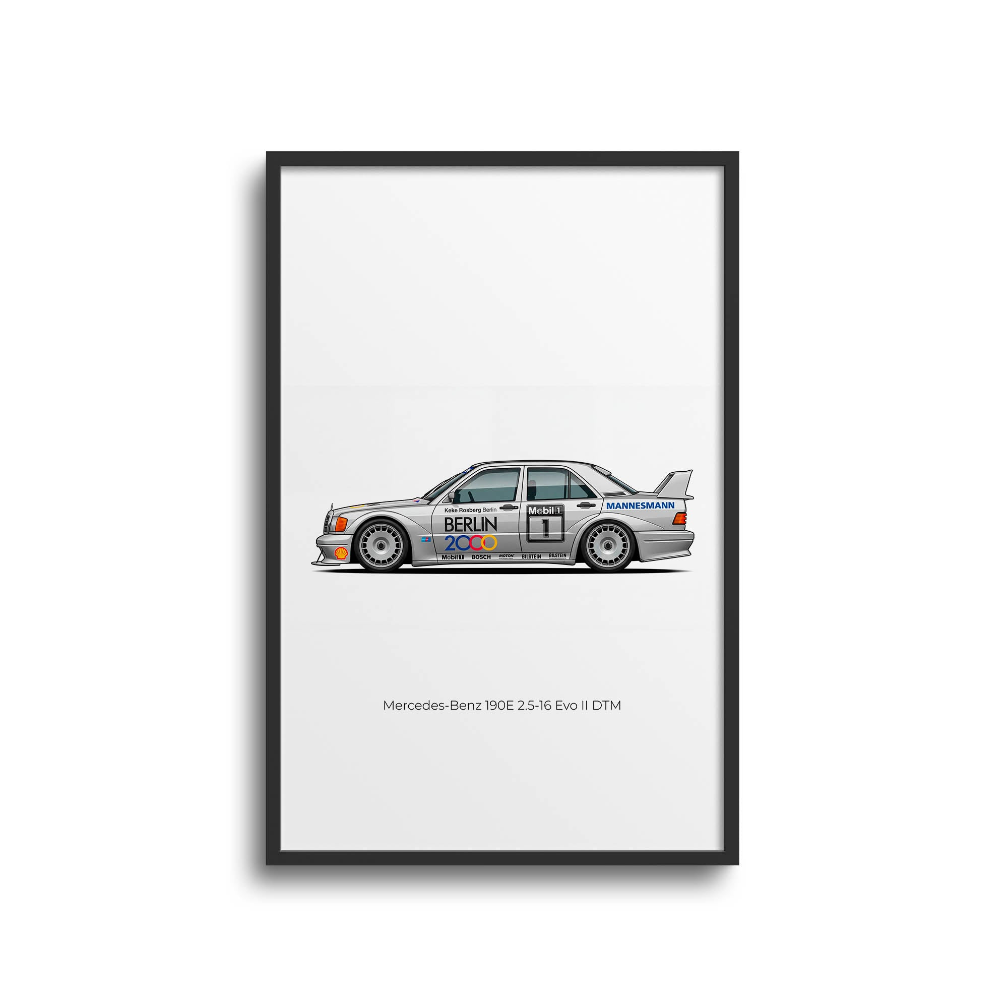 1991 Mercedes-Benz 190E 2 5 16 Evo II DTM – Car Print