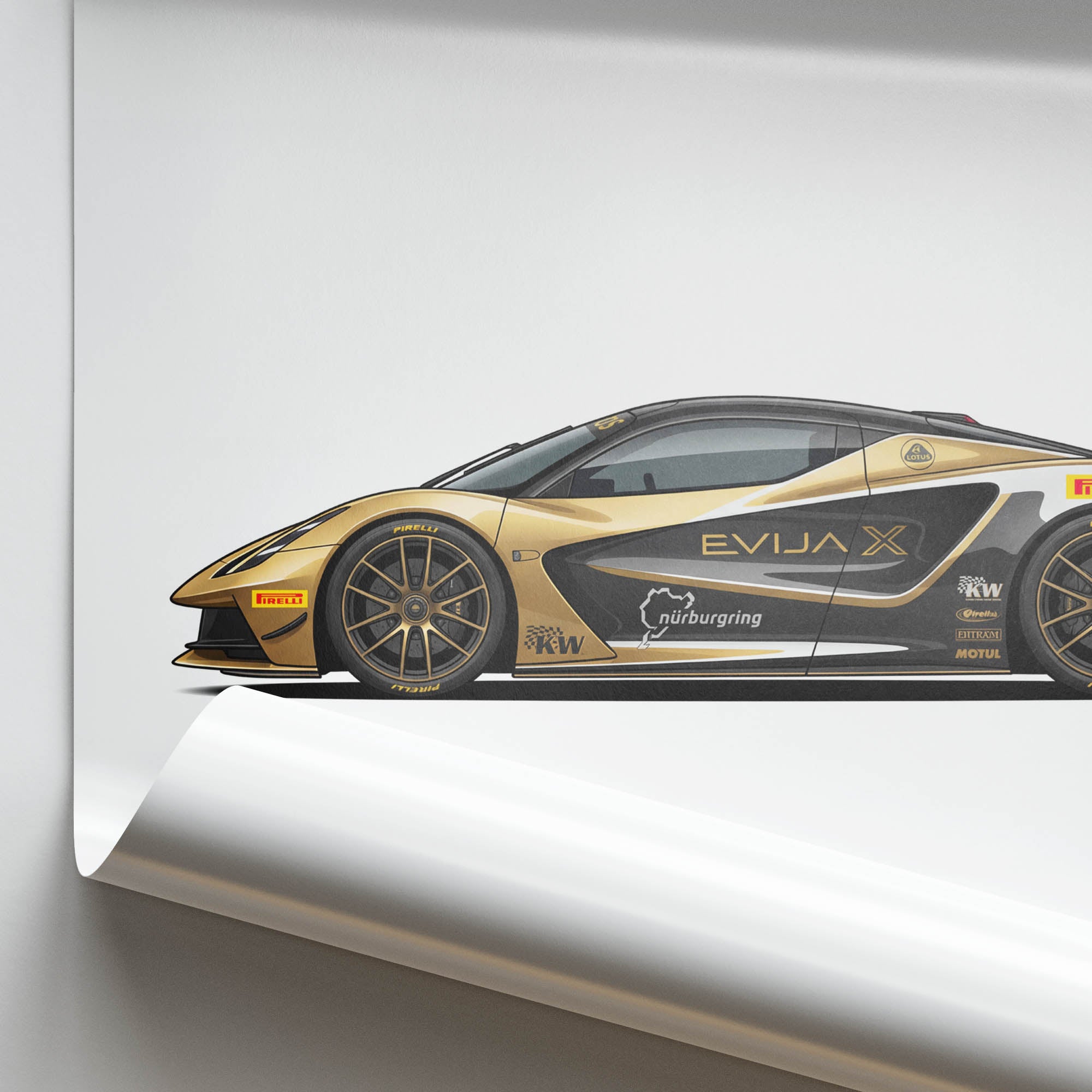 2024 Lotus Evija X Nürburgring Record – Car Print (Side)