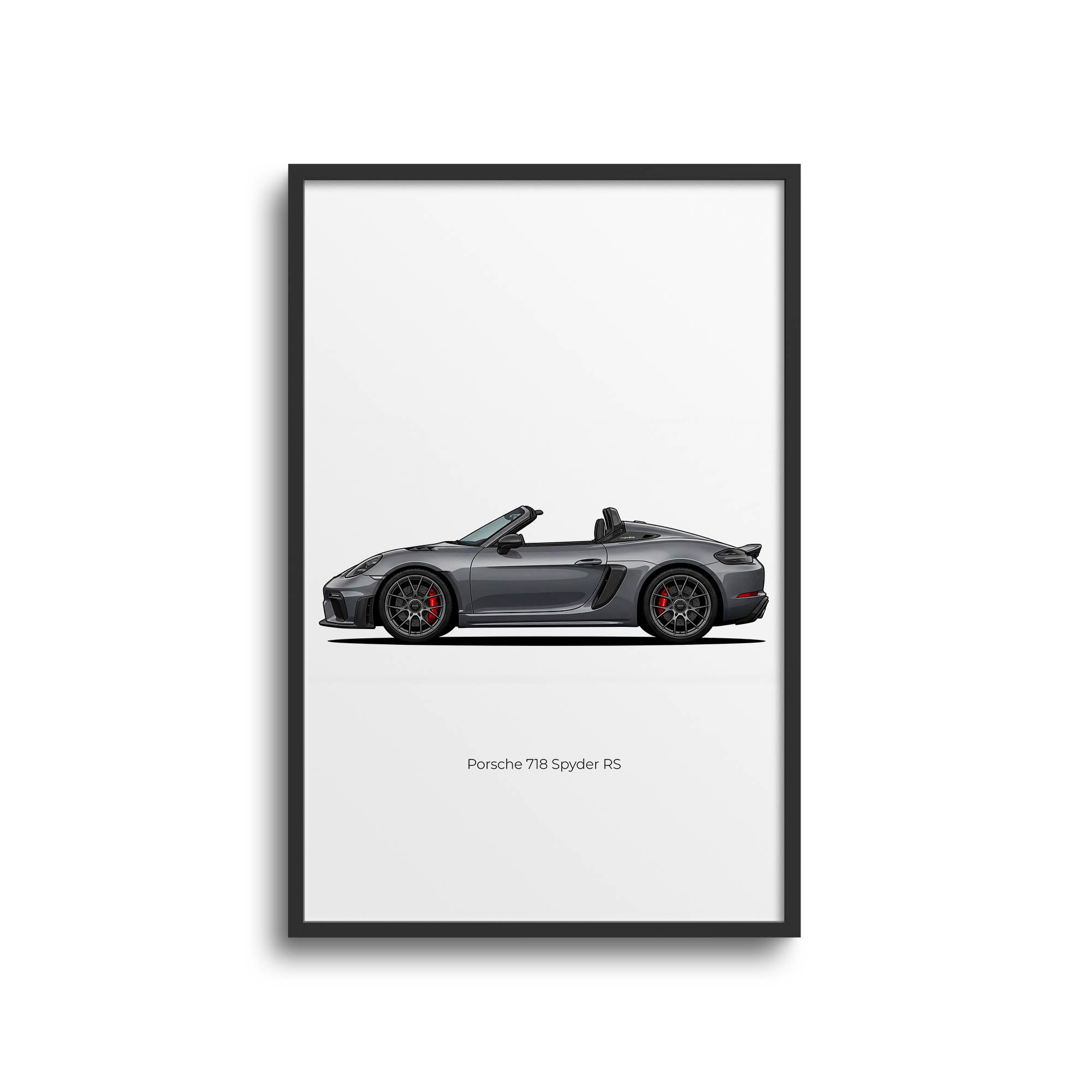 2024 Porsche 718 Spyder RS Vanadium – Car Print (Side)