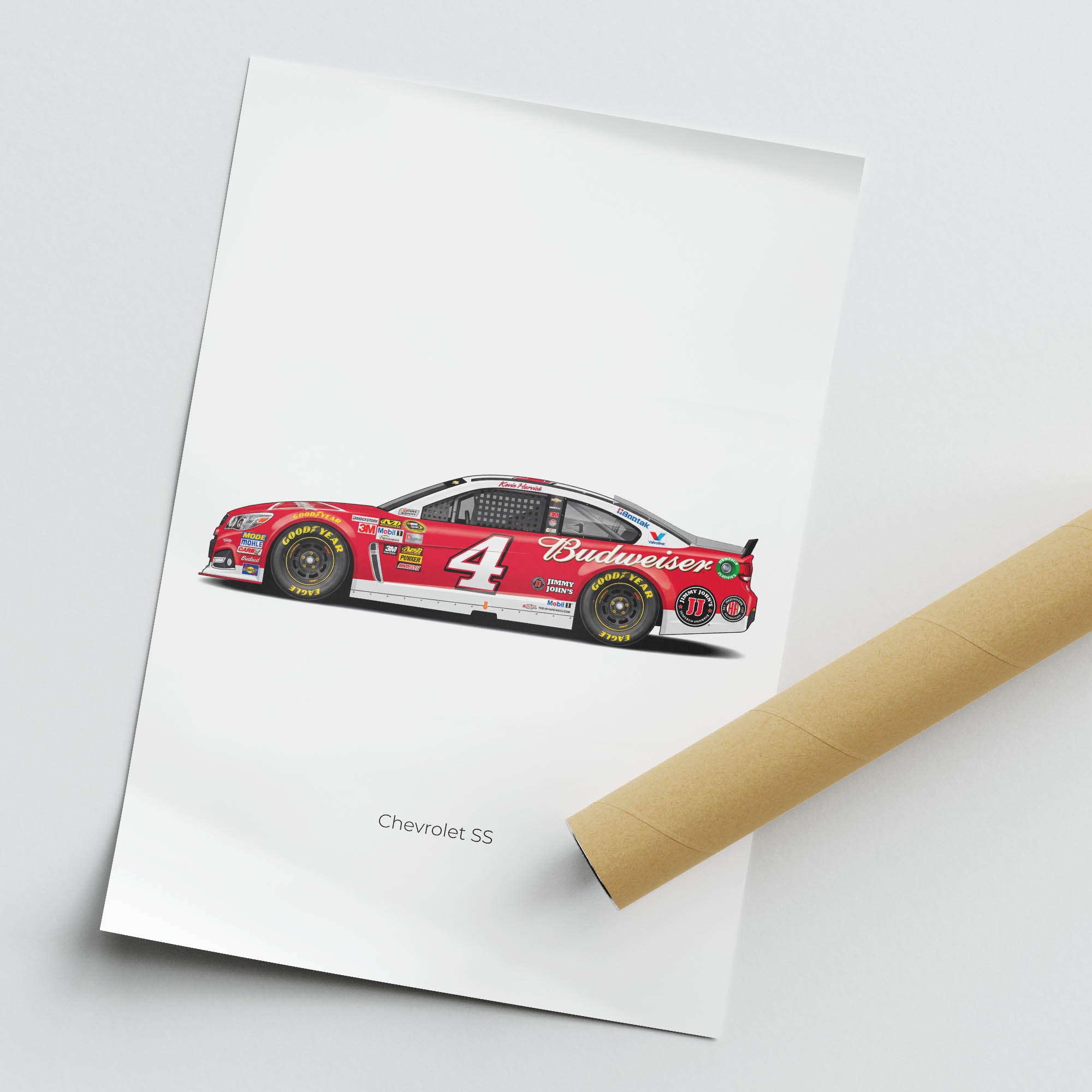 2014 Chevrolet SS Kevin Harvick Budweiser – Car Print