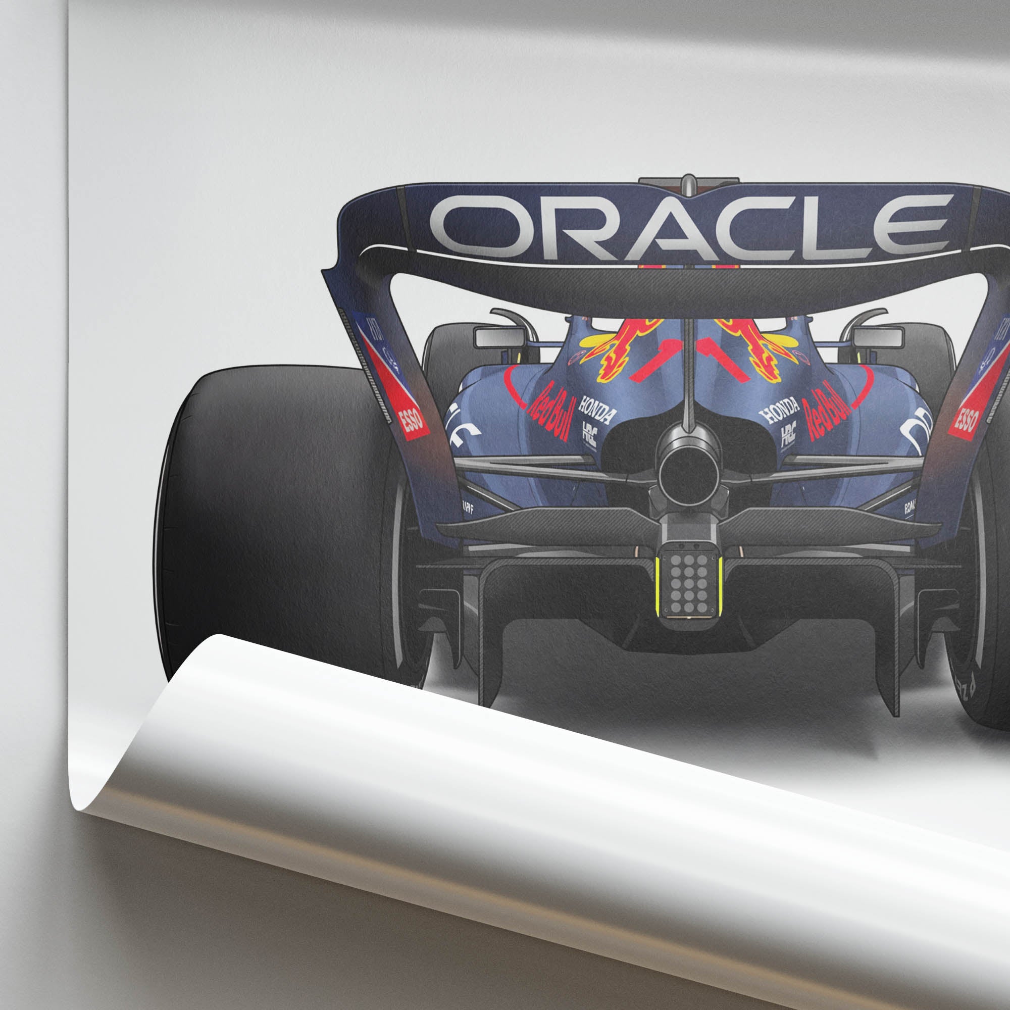 2024 Red Bull RB20 Max Verstappen Navy Blue – Car Print
