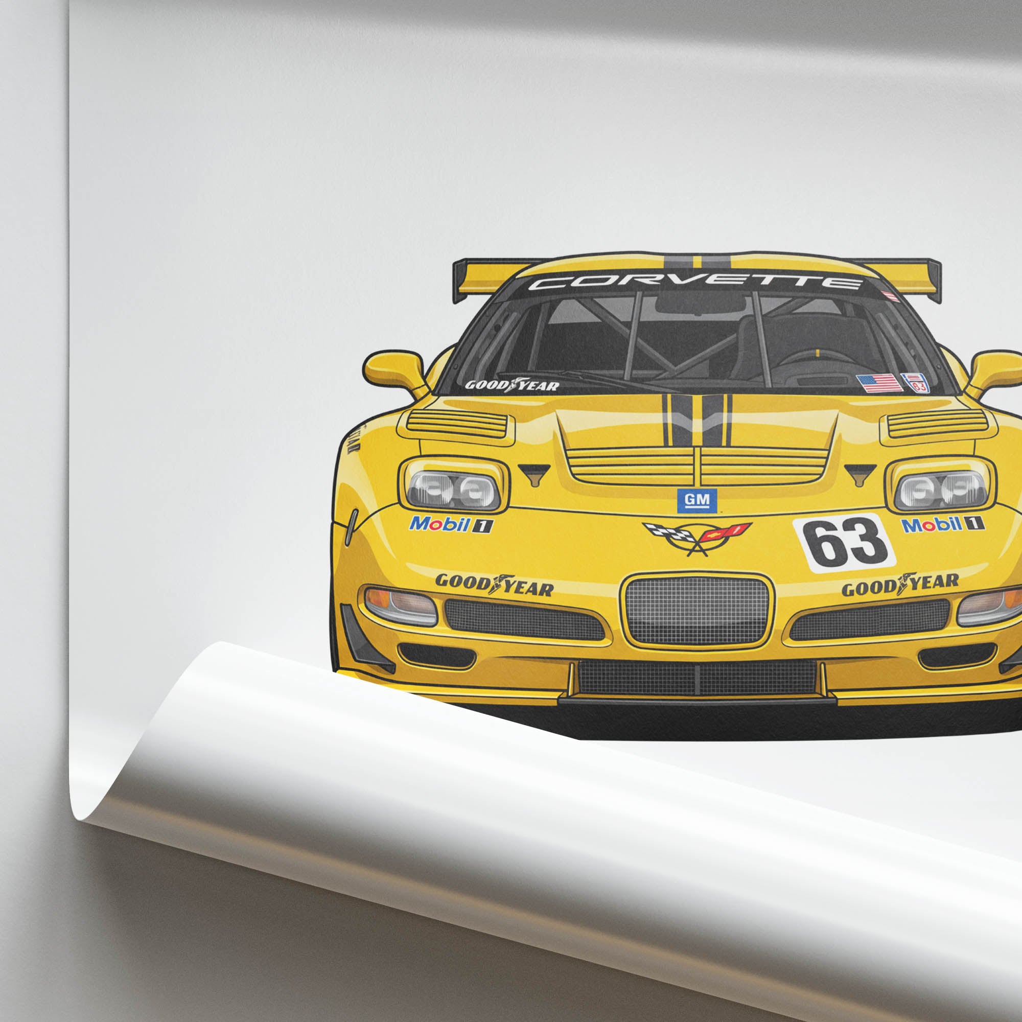 2001 Chevrolet Corvette C5 R Corvette – Car Print