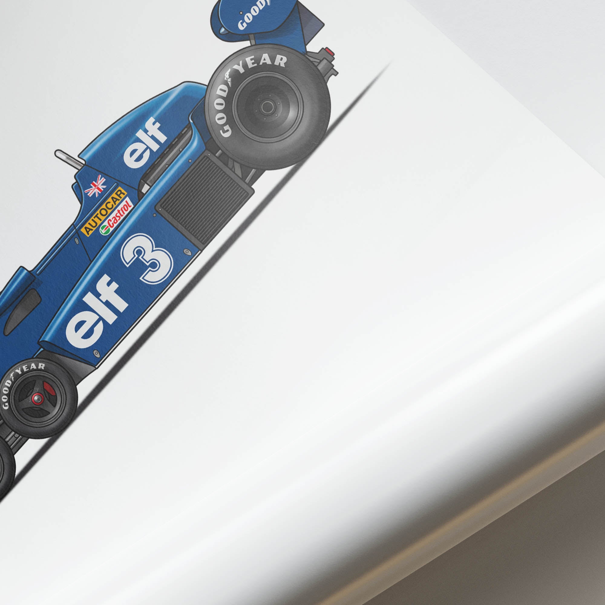 1976 Tyrrell P34 Jody Scheckter Six Wheeler – Car Print