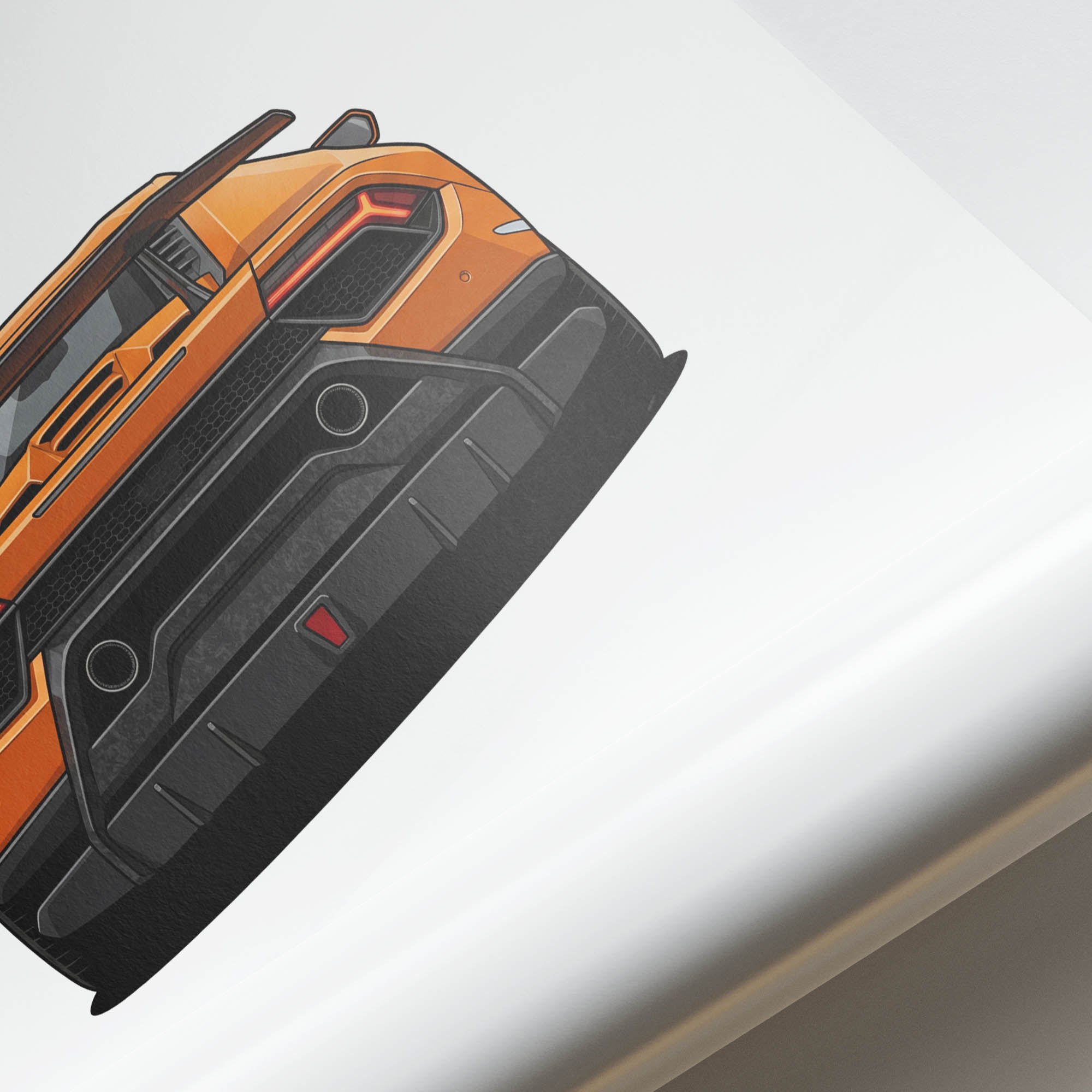 2017 Lamborghini Hurac N Performante – Car Print (Back)
