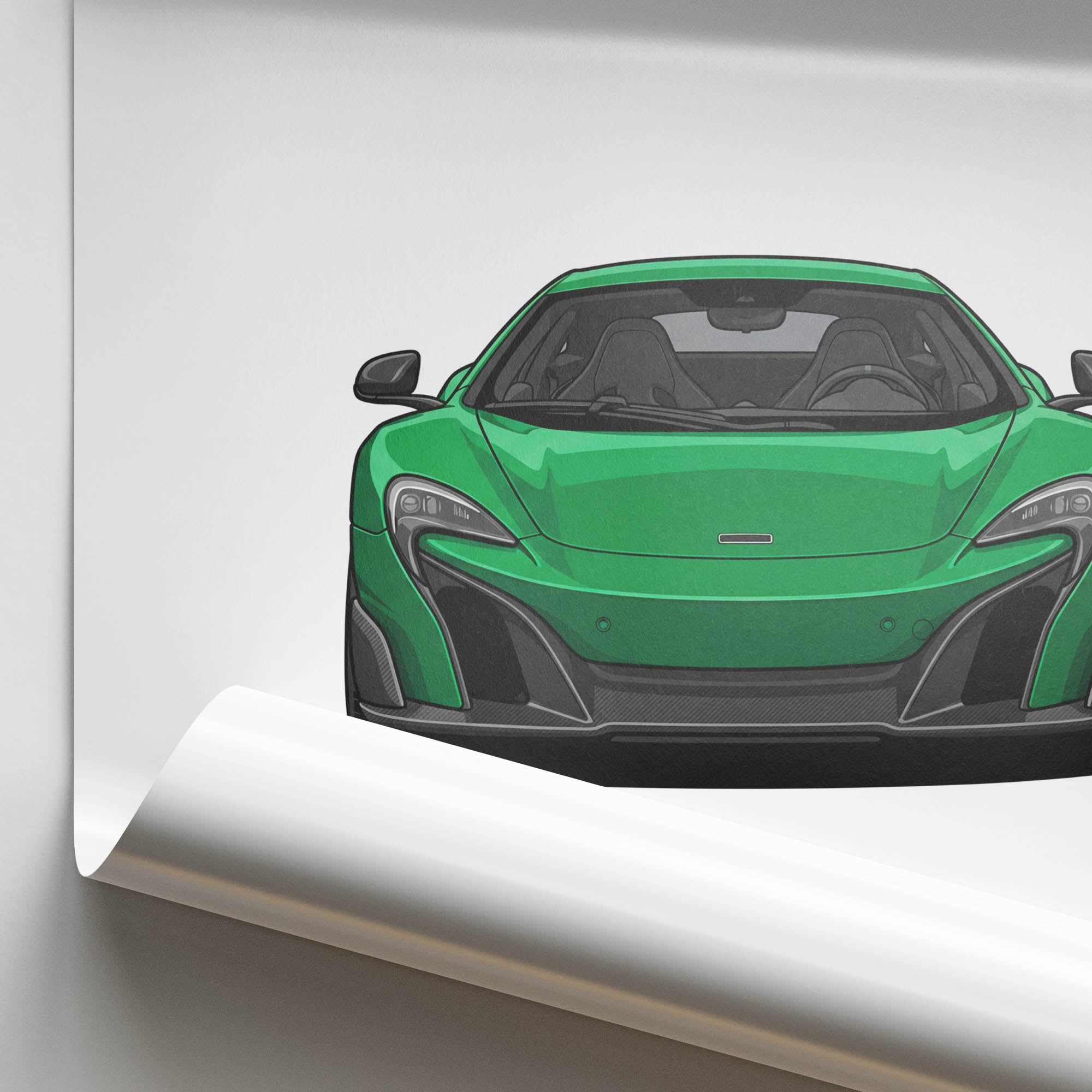 2015 McLaren 675LT Napier – Car Print (Front)