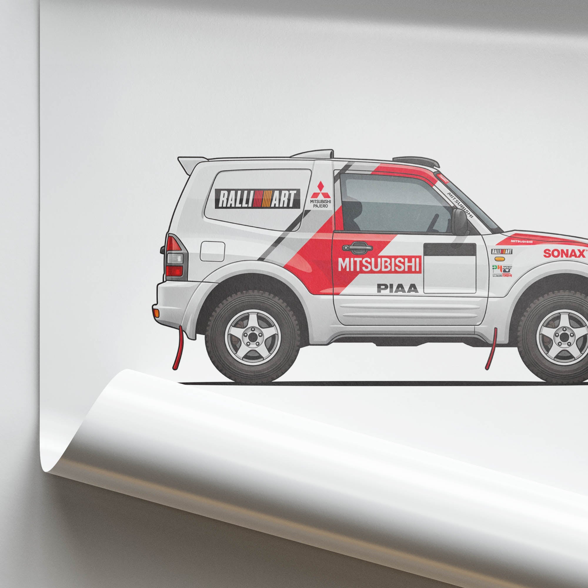 2001 Mitsubishi Pajero Jutta Kleinschmidt – Car Print