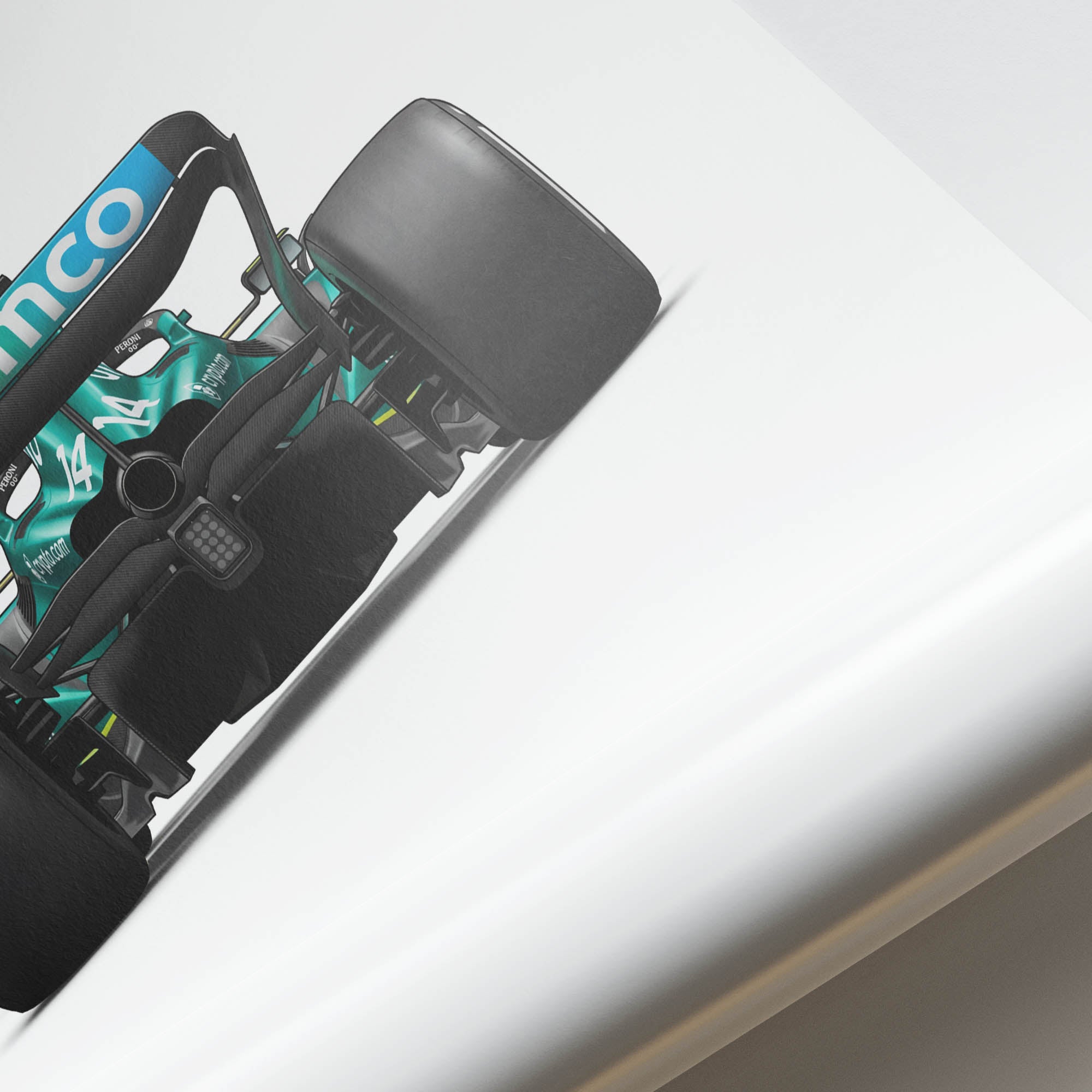 Aston Martin Amr25 Poster - 2025 F1 Car Print With British Racing Green Livery