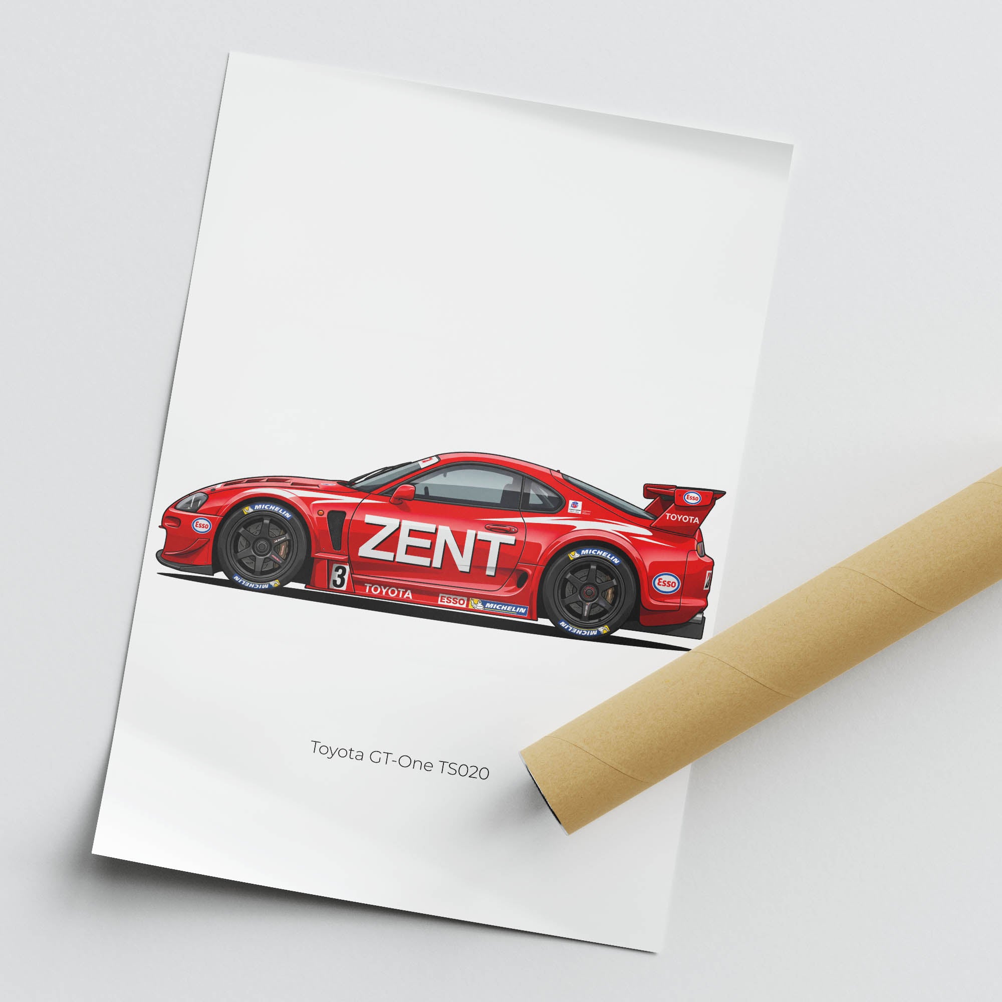 1999 Toyota GT One TS020 Zent – Car Print