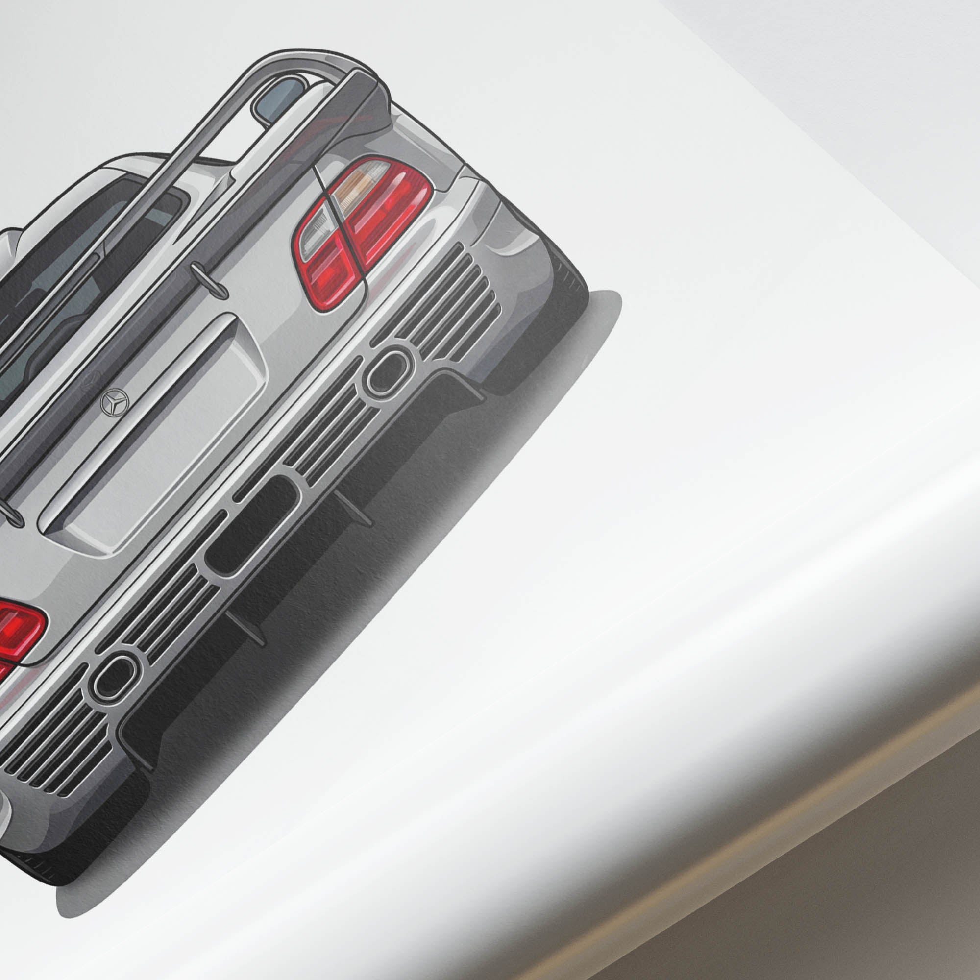 1998 Mercedes-Benz CLK GTR – Car Print (Back)