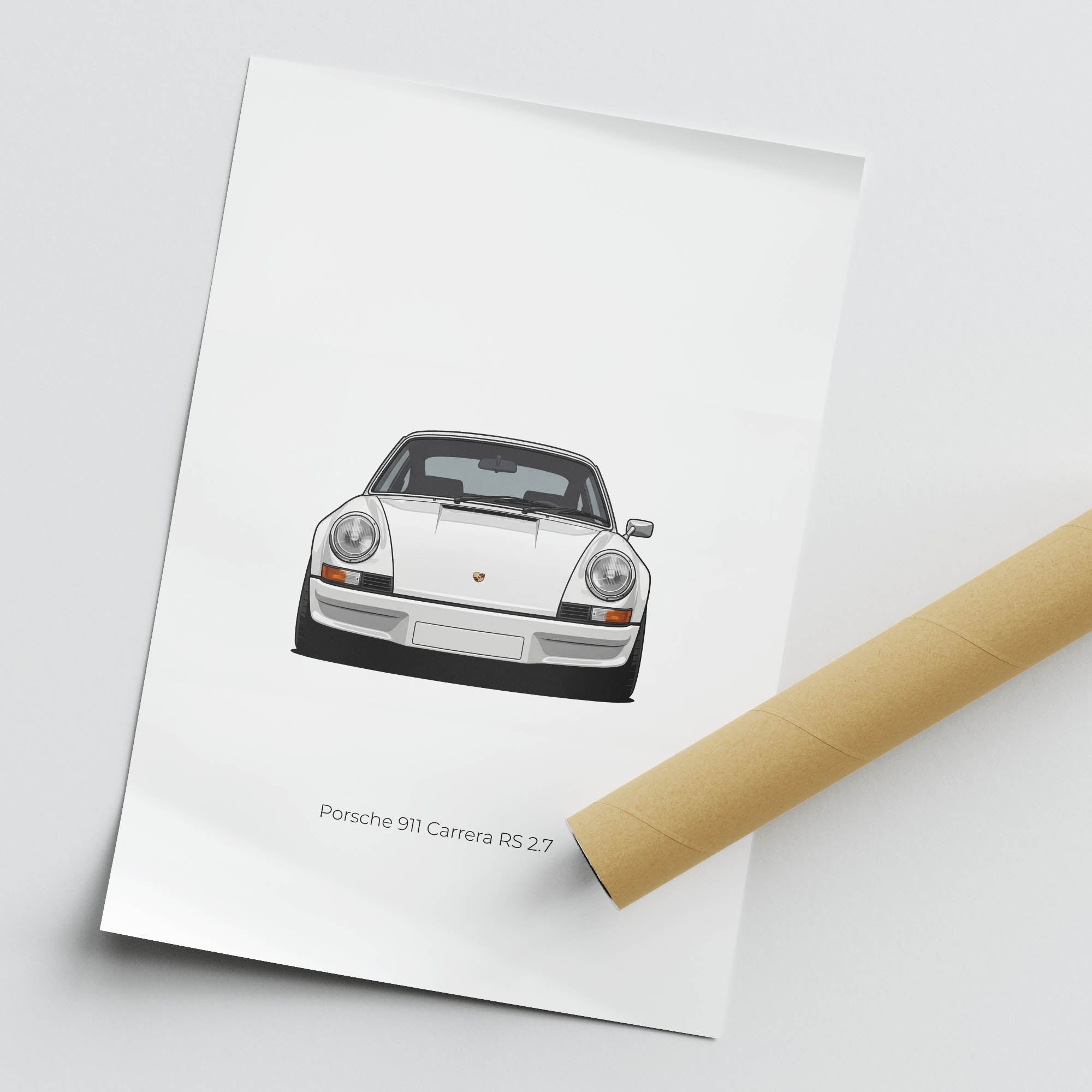 1973 Porsche 911 Carrera RS 2 7 Grand – Car Print (Front)